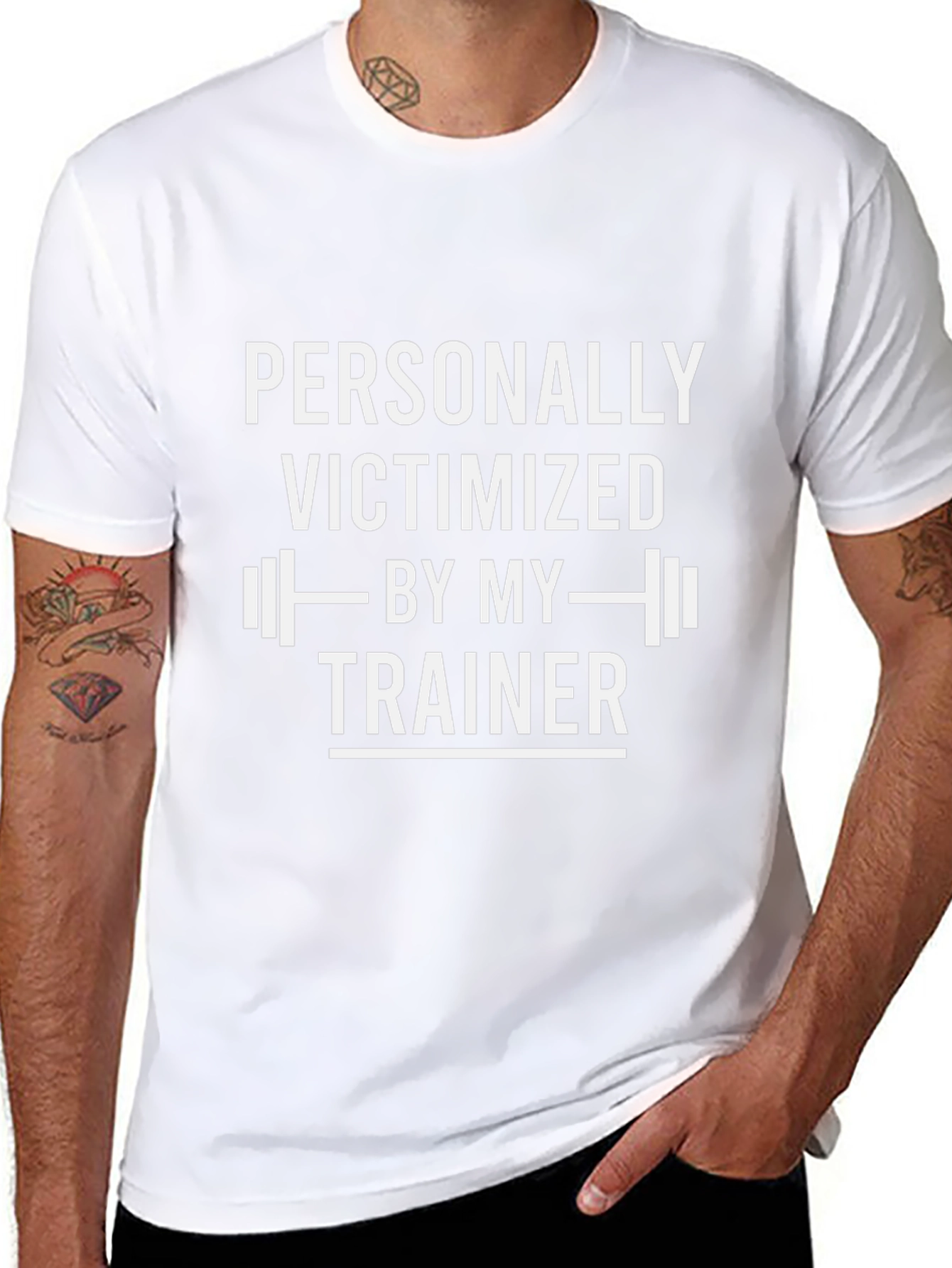 Funny Gym T-Shirt - Personally Victimized By My Trainer