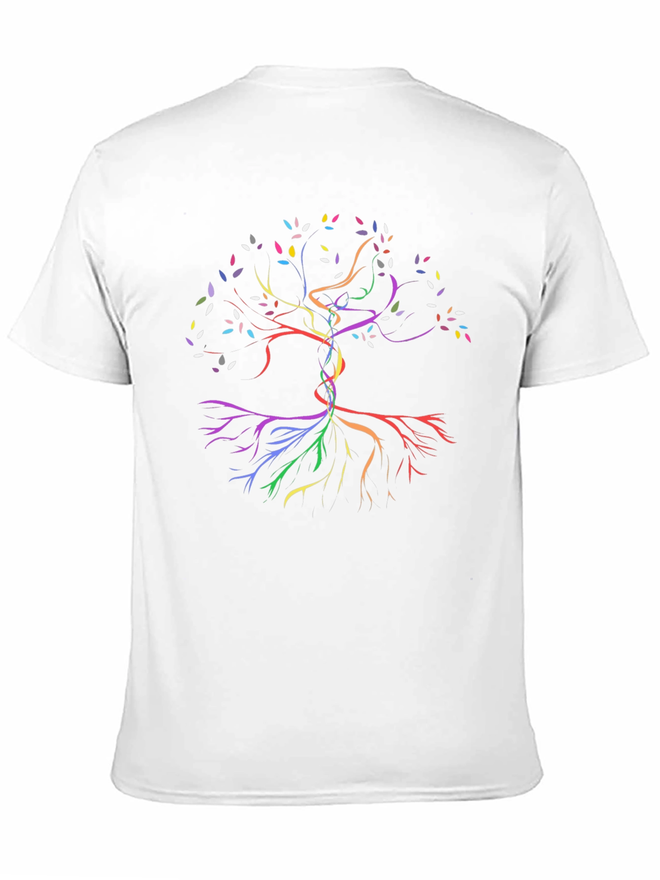 Rainbow Tree of Life Graphic Tee - Black