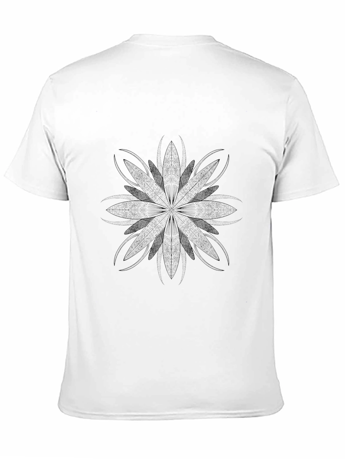 Black Floral Mandala Graphic Tee