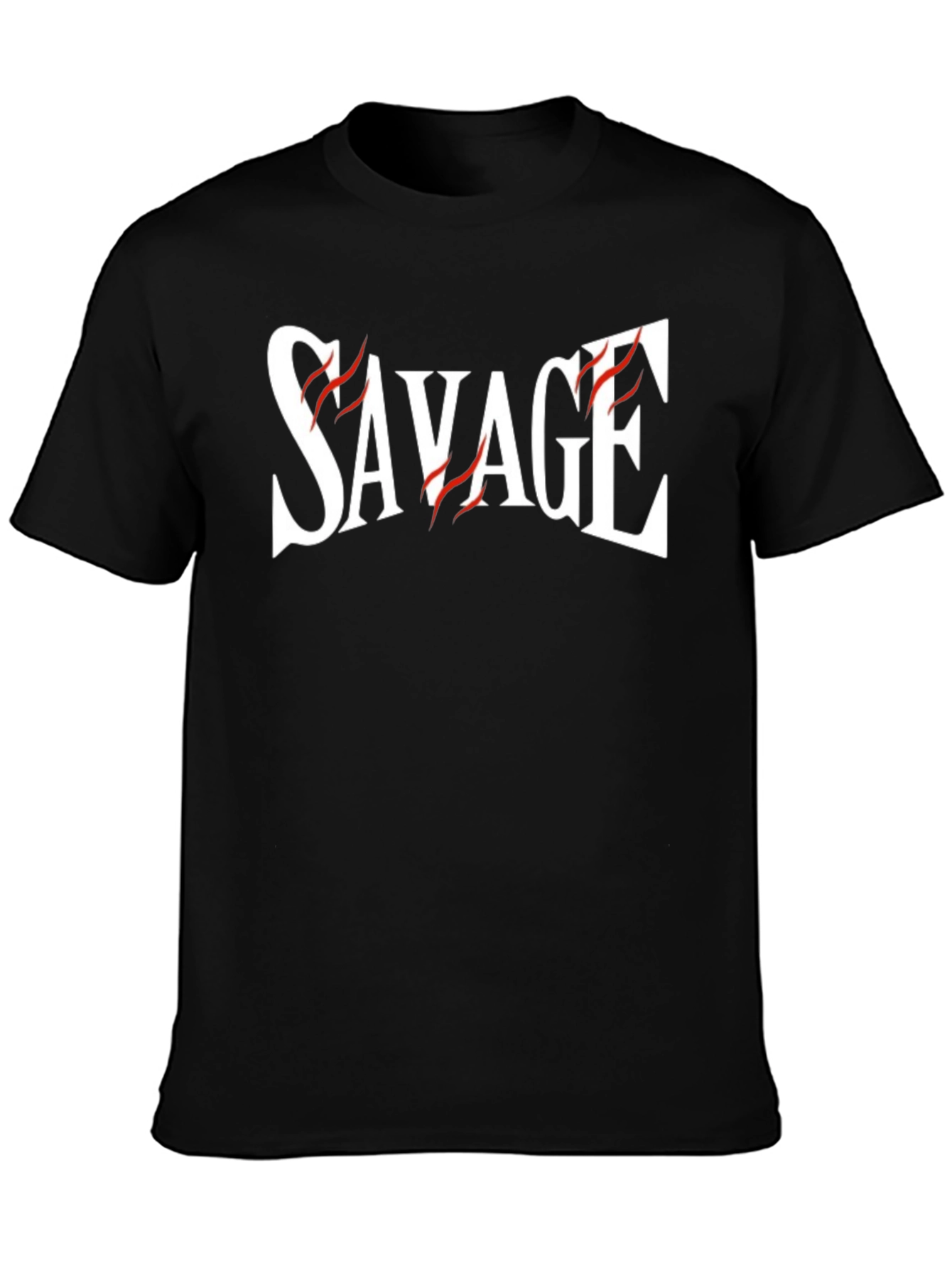 Savage Graphic Print Black T-Shirt