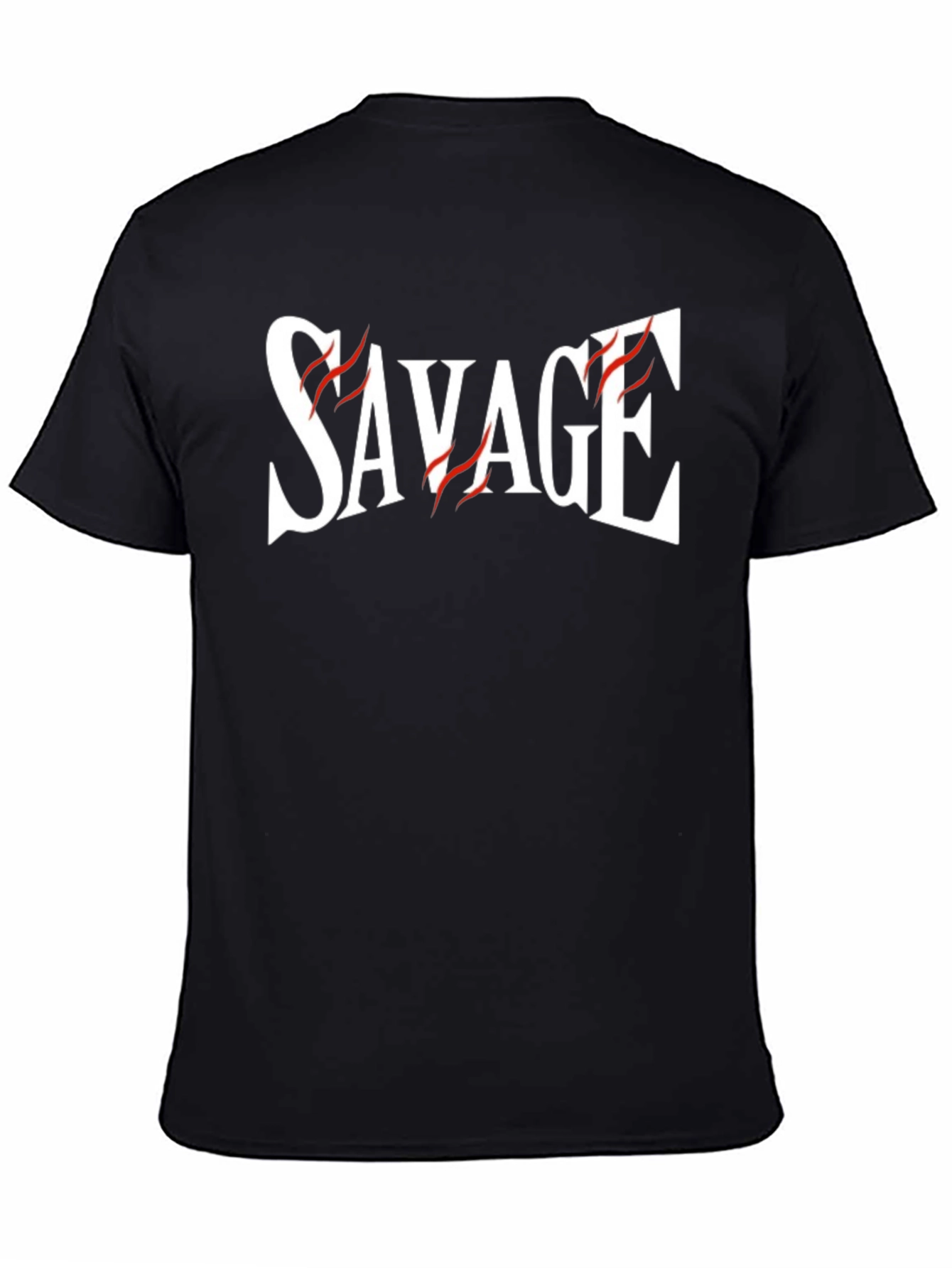 Savage Graphic Print Black T-Shirt
