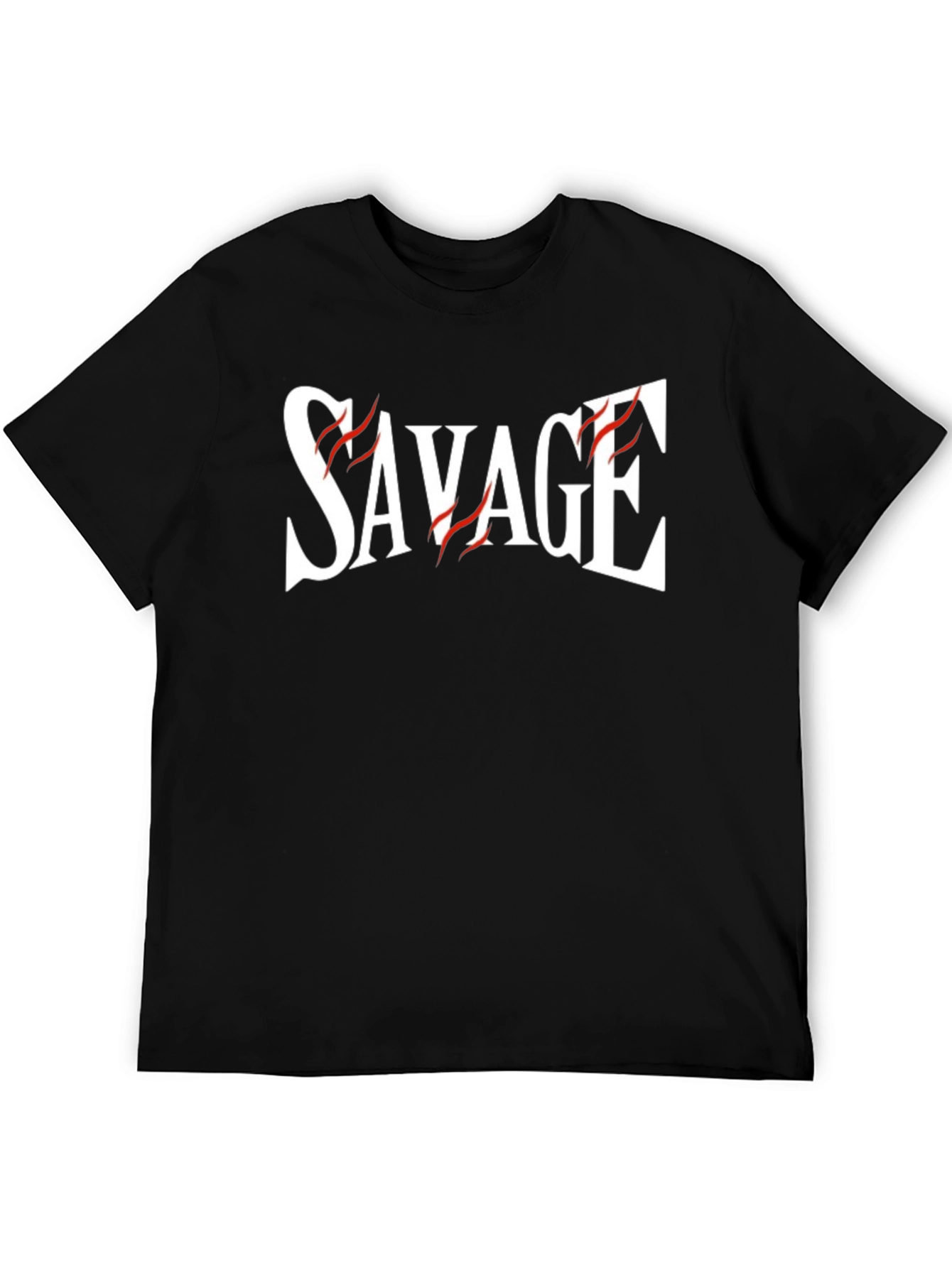 Savage Graphic Print Black T-Shirt