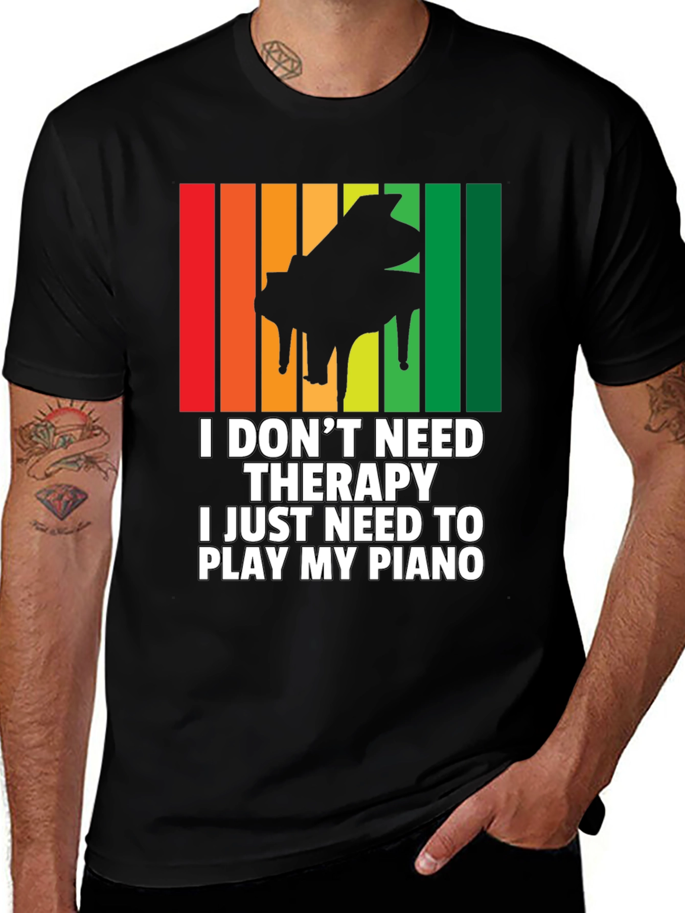 Piano T-Shirt - Therapy Alternative