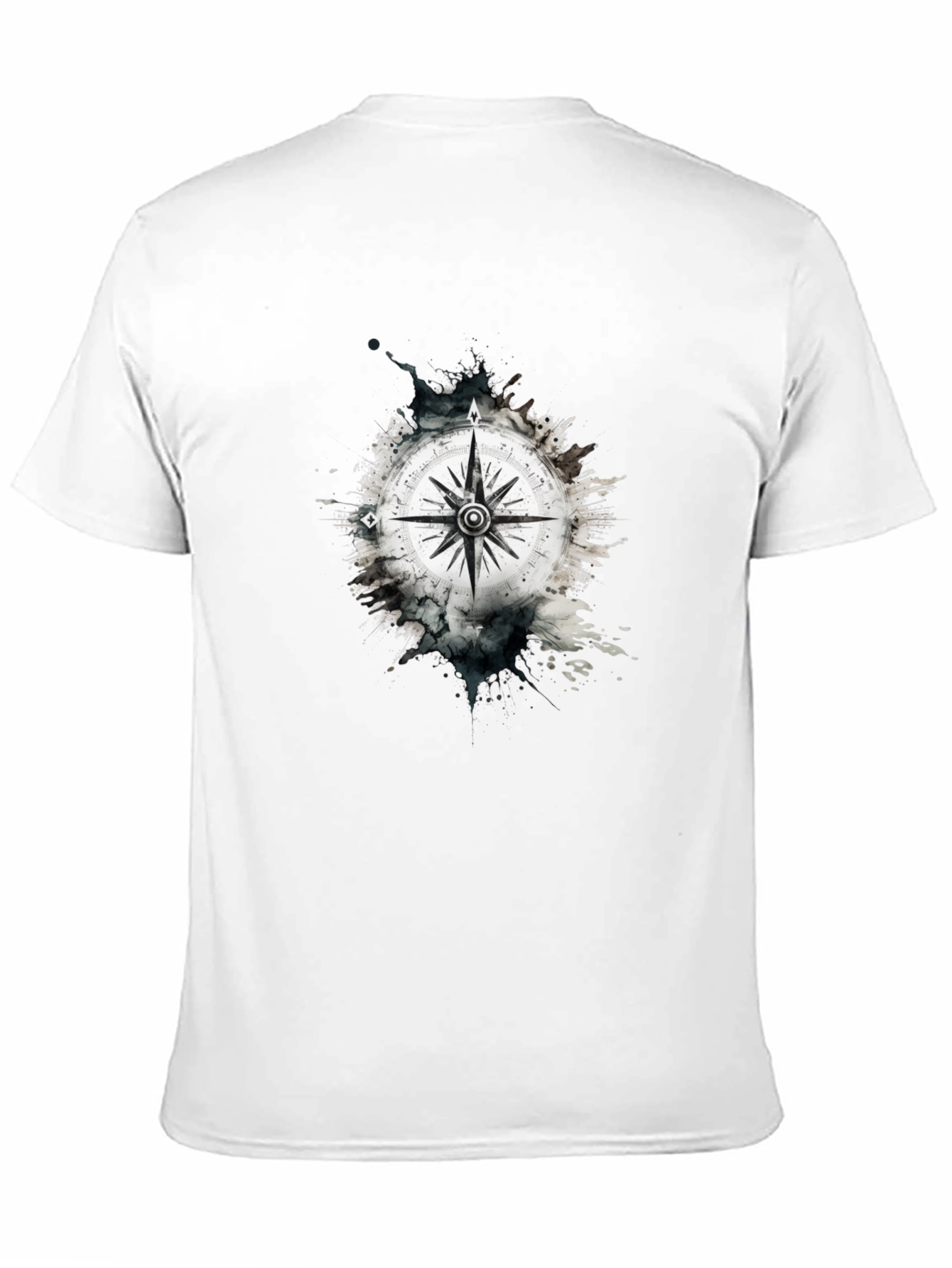 Compass Graphic Tee - Black Cotton Blend