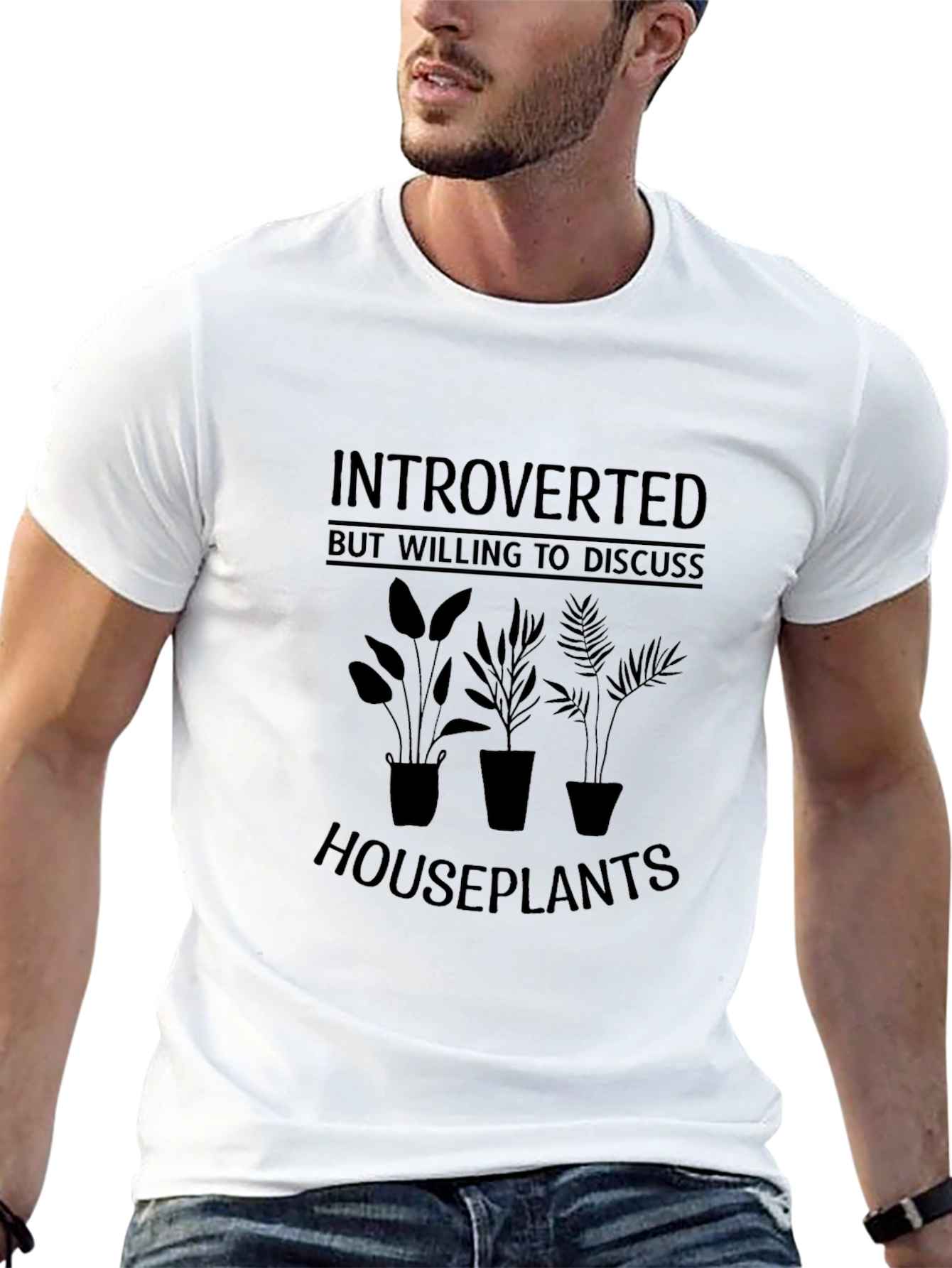 Introverted Houseplant Enthusiast T-Shirt