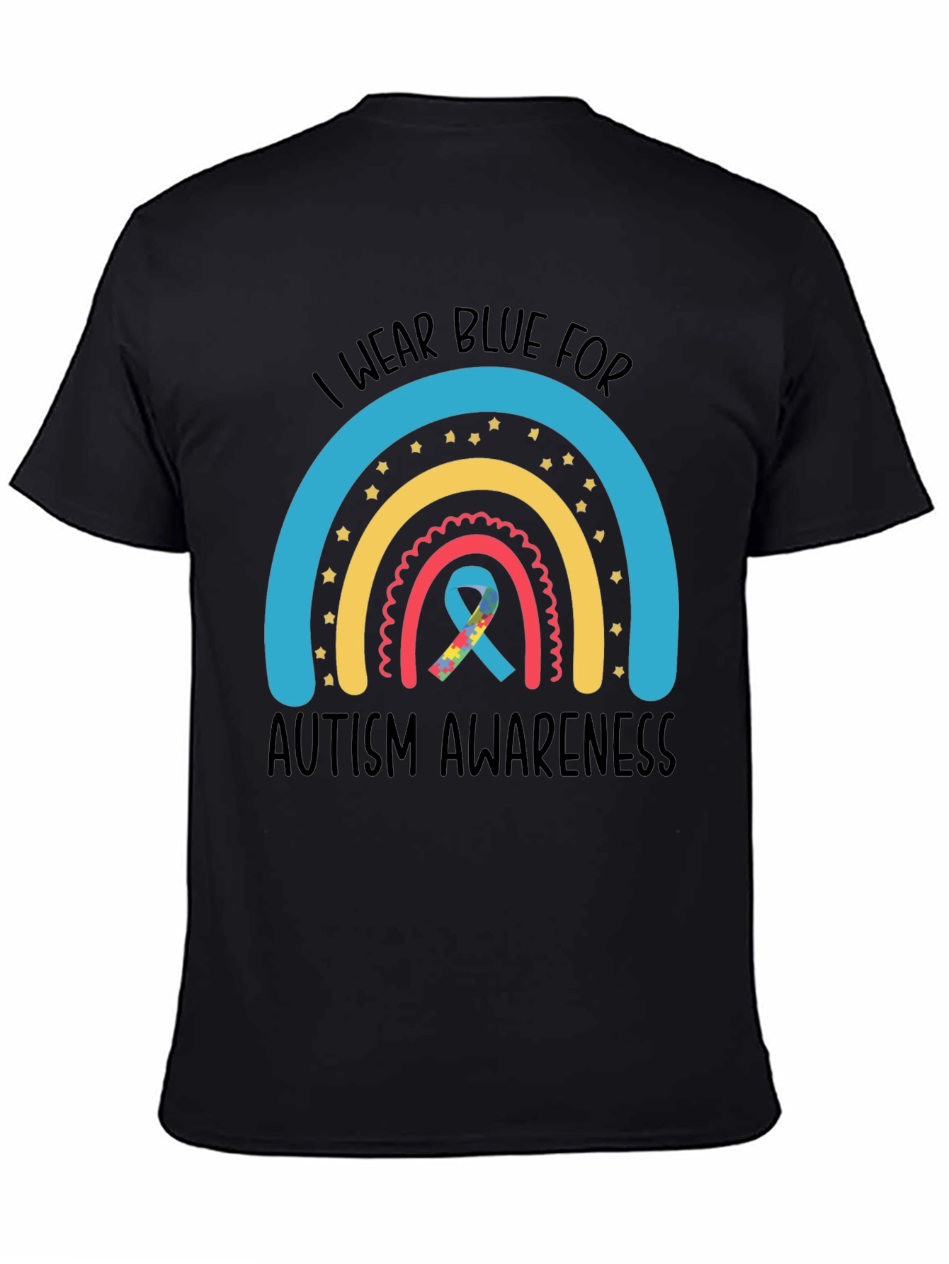 Autism Awareness Rainbow Graphic Tee