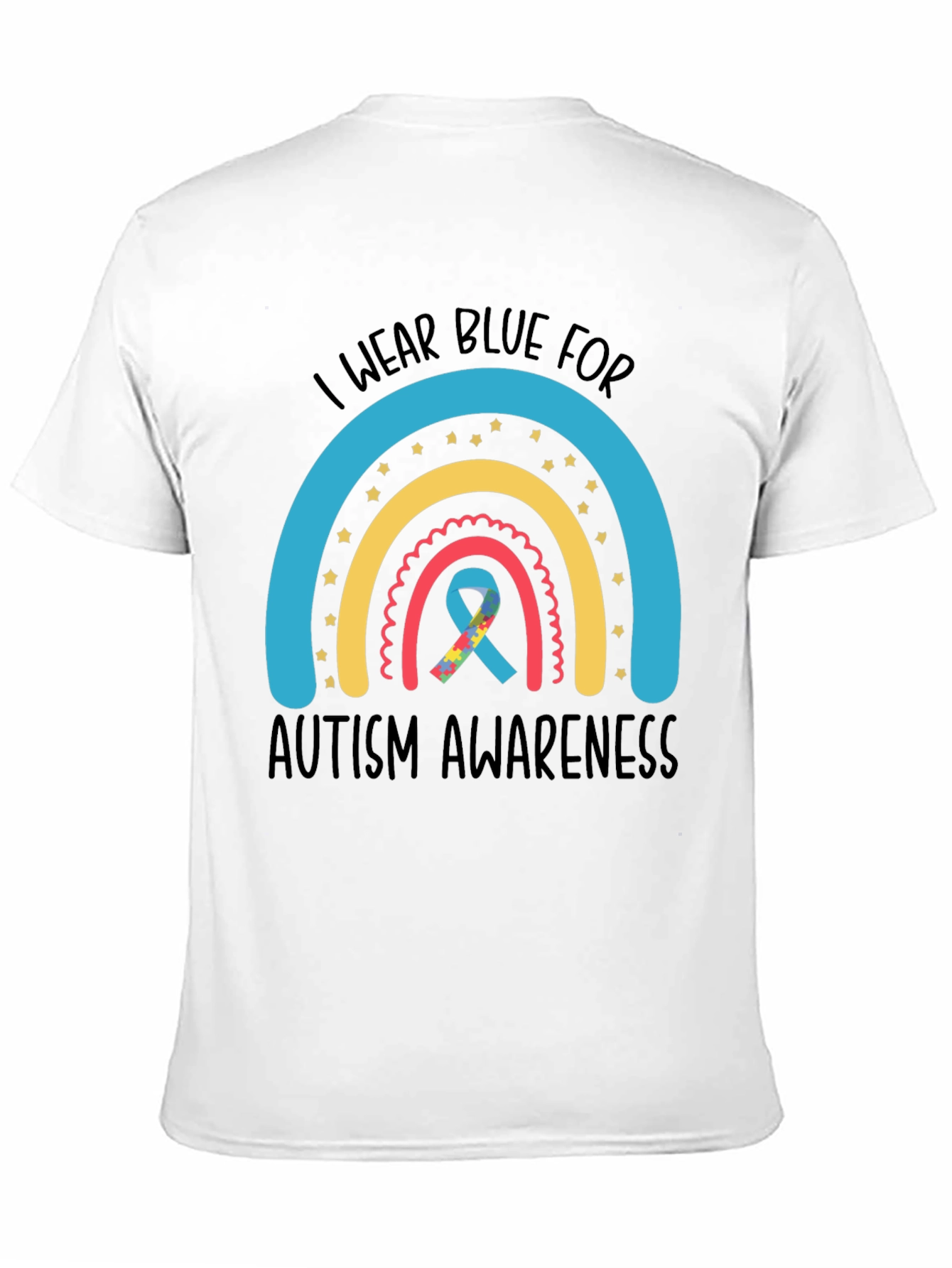 Autism Awareness Rainbow Graphic Tee
