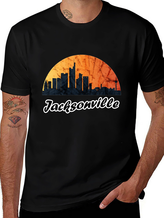 Jacksonville Skyline Graphic Tee - City Pride T-Shirt