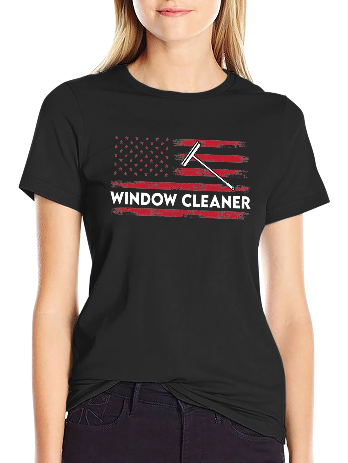 Window Cleaner Patriotic T-Shirt