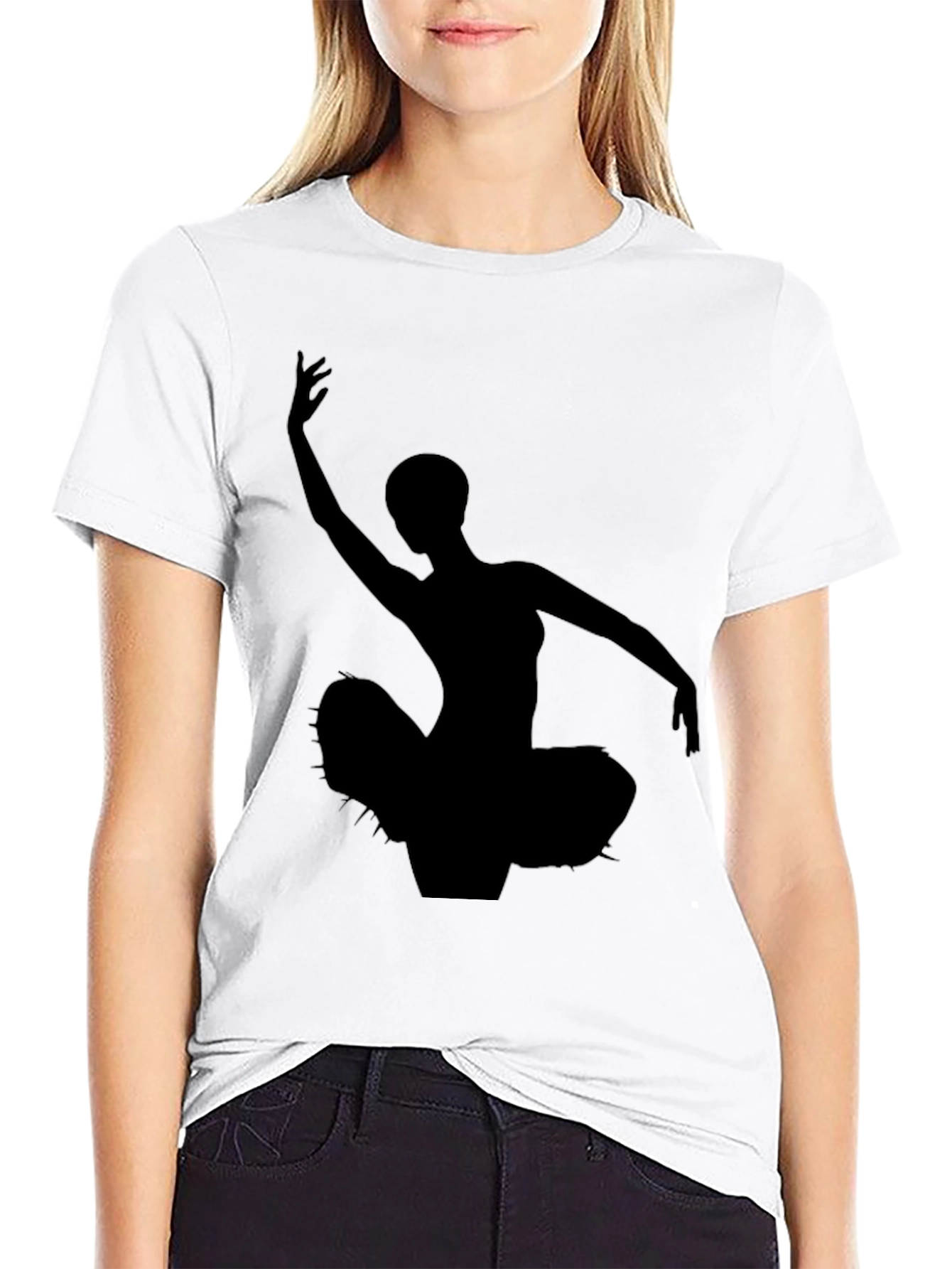 Ballerina Graphic T-Shirt - Black
