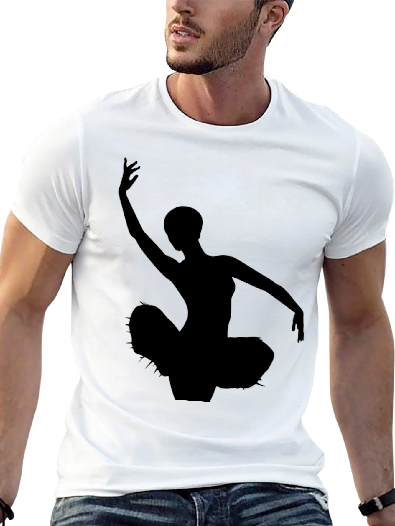 Ballerina Graphic T-Shirt - Black
