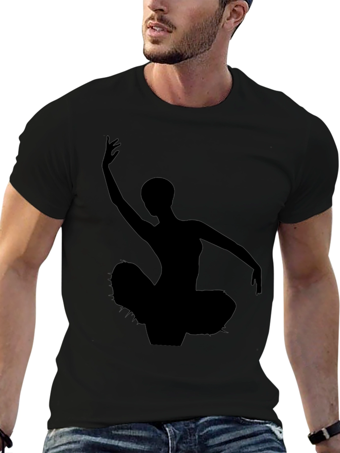 Ballerina Graphic T-Shirt - Black
