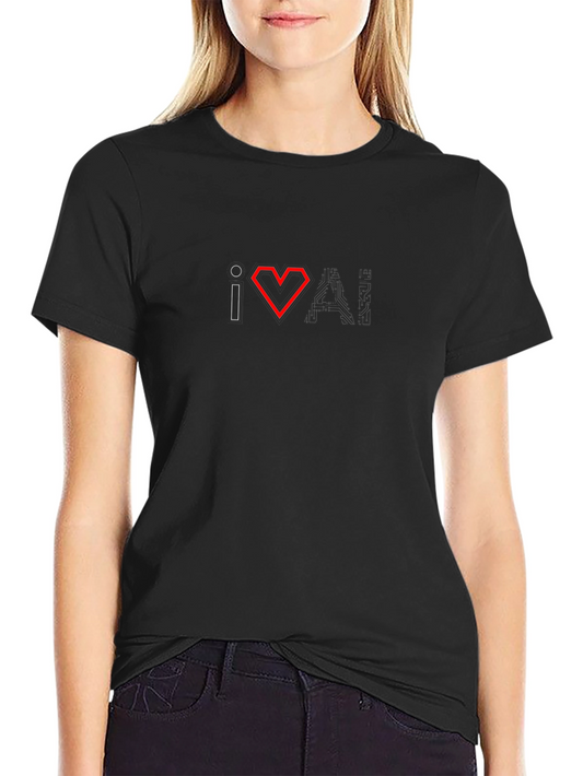 I Love AI T-Shirt - Tech Enthusiast Tee