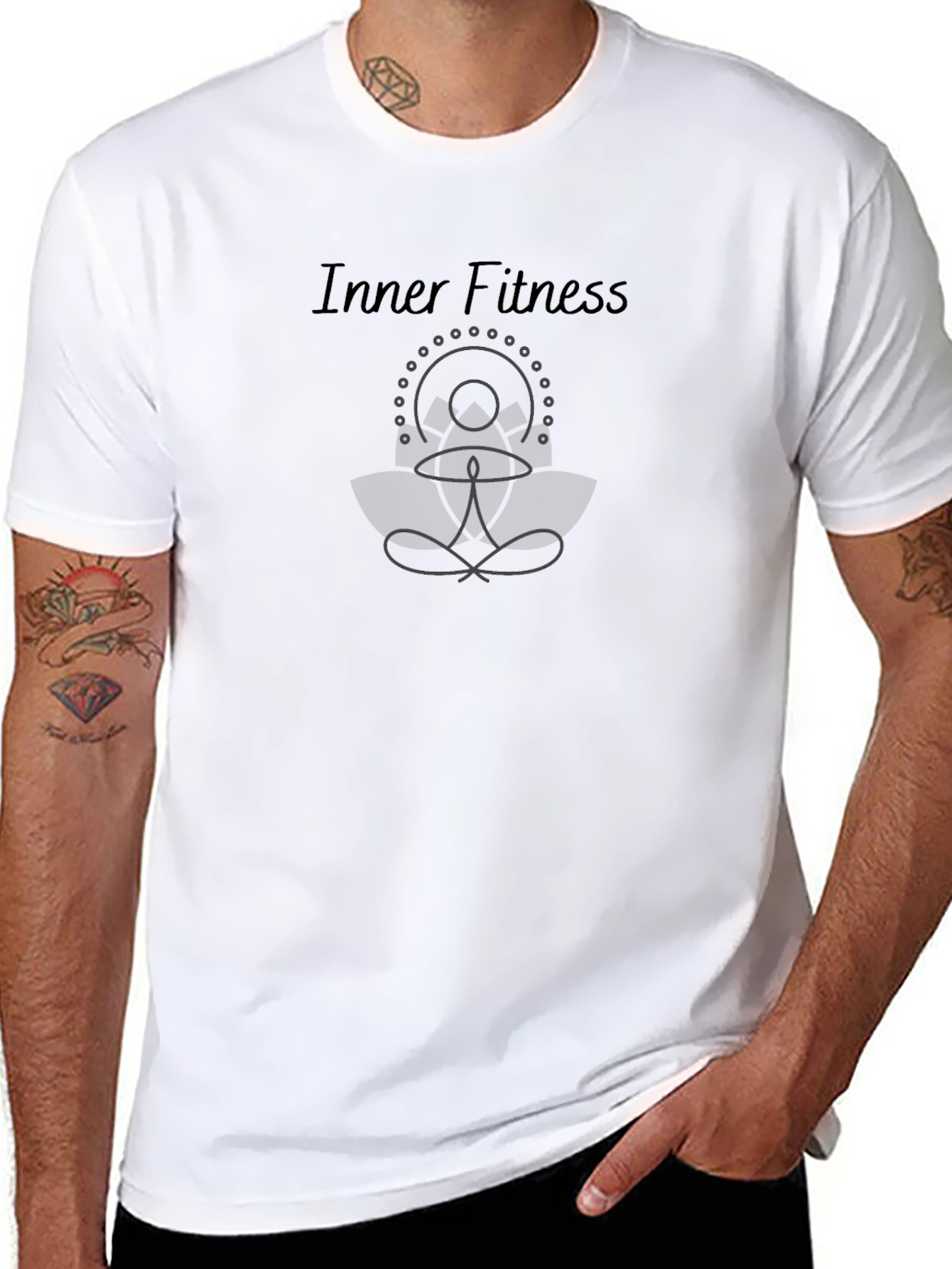 Inner Fitness Graphic Tee - Black