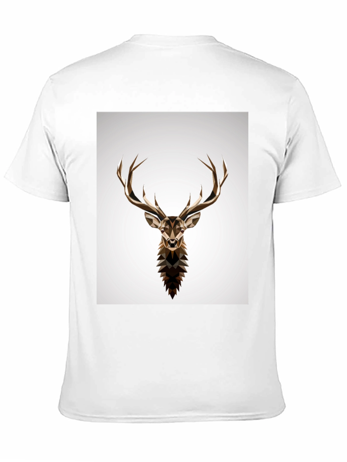 Geometric Deer Head Graphic T-Shirt