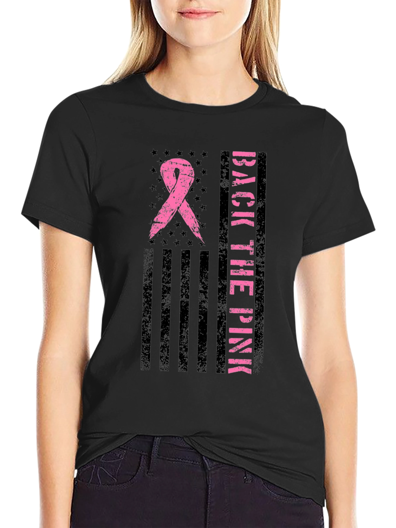Back the Pink Breast Cancer Awareness T-Shirt