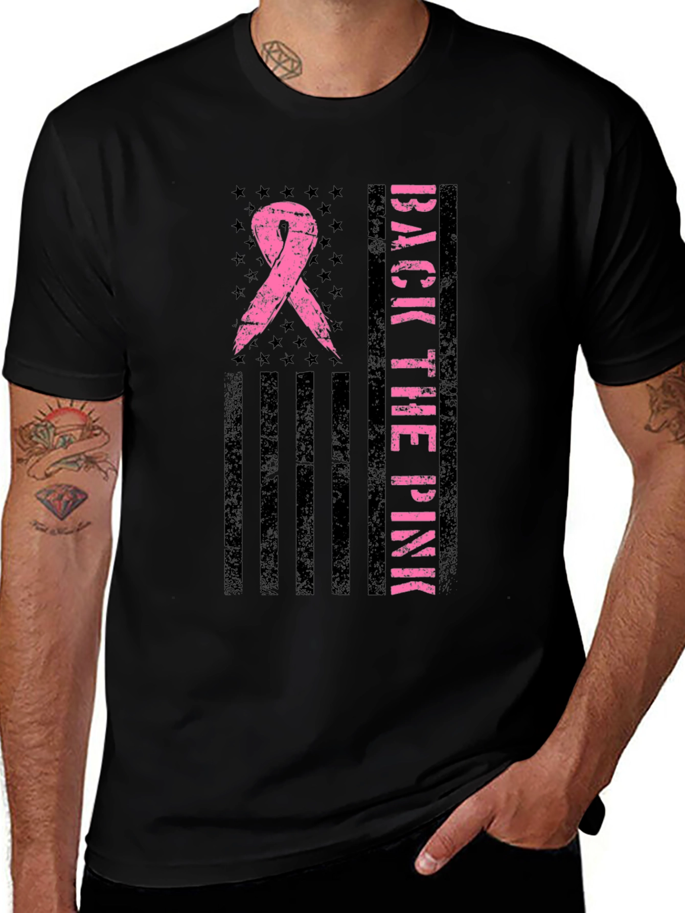 Back the Pink Breast Cancer Awareness T-Shirt