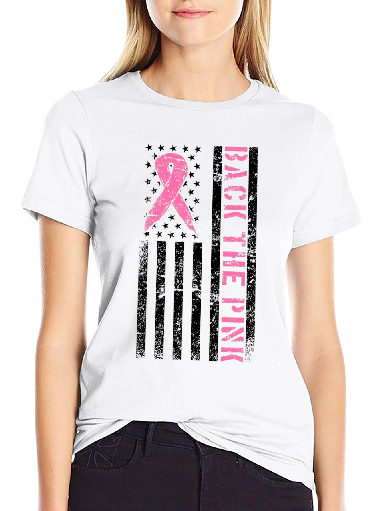 Back the Pink Breast Cancer Awareness T-Shirt
