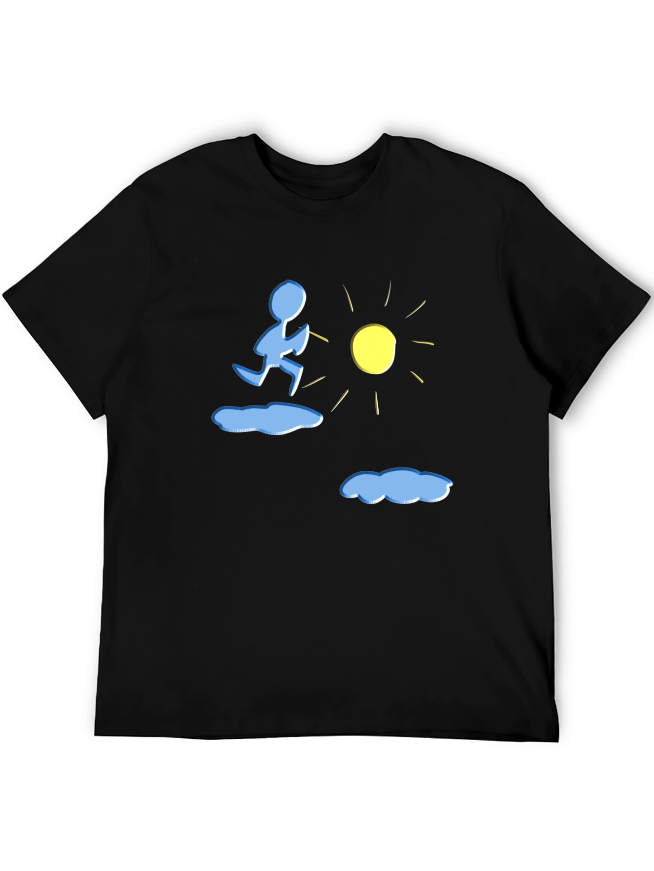 Running to the Sun Black Graphic Tee