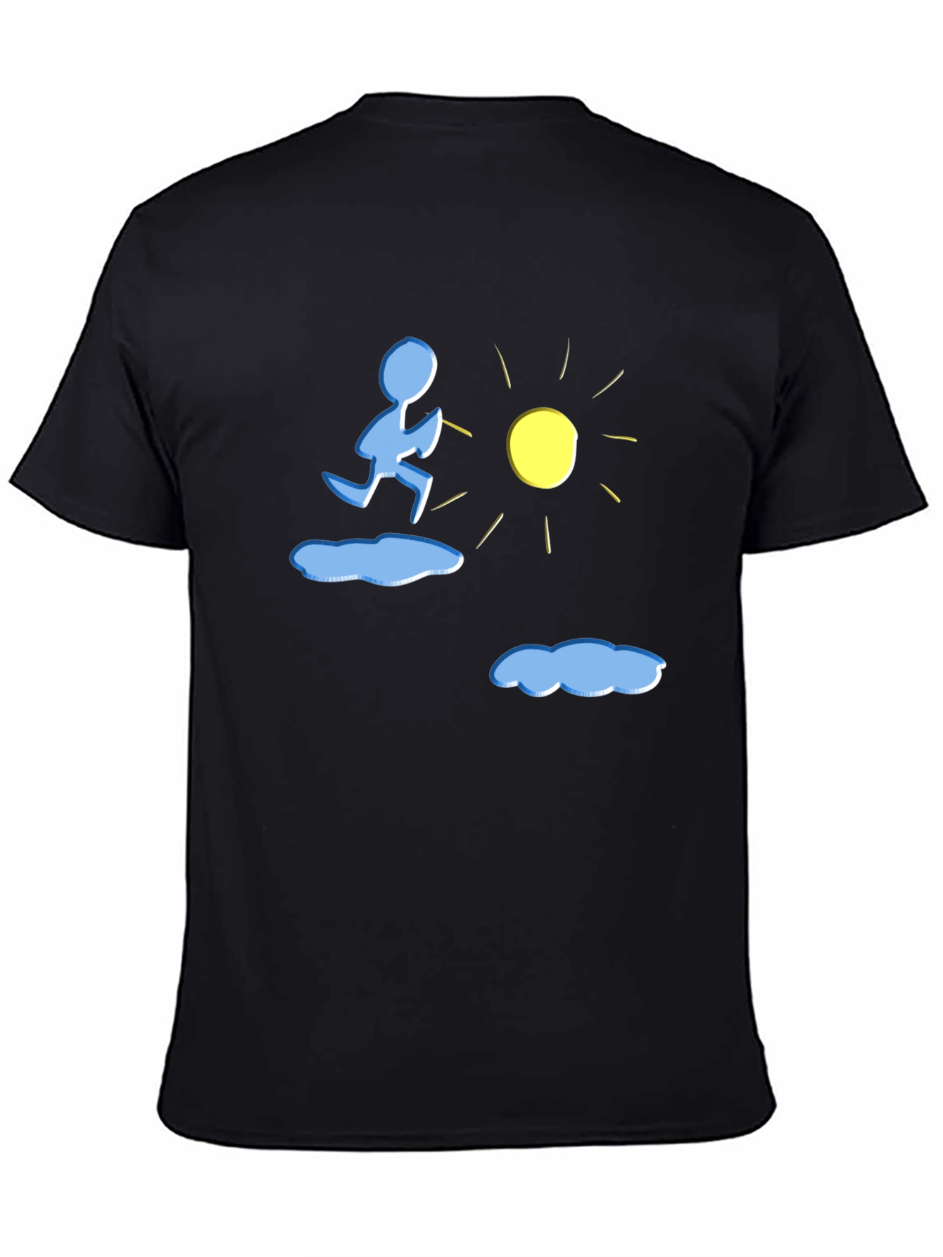 Running to the Sun Black Graphic Tee