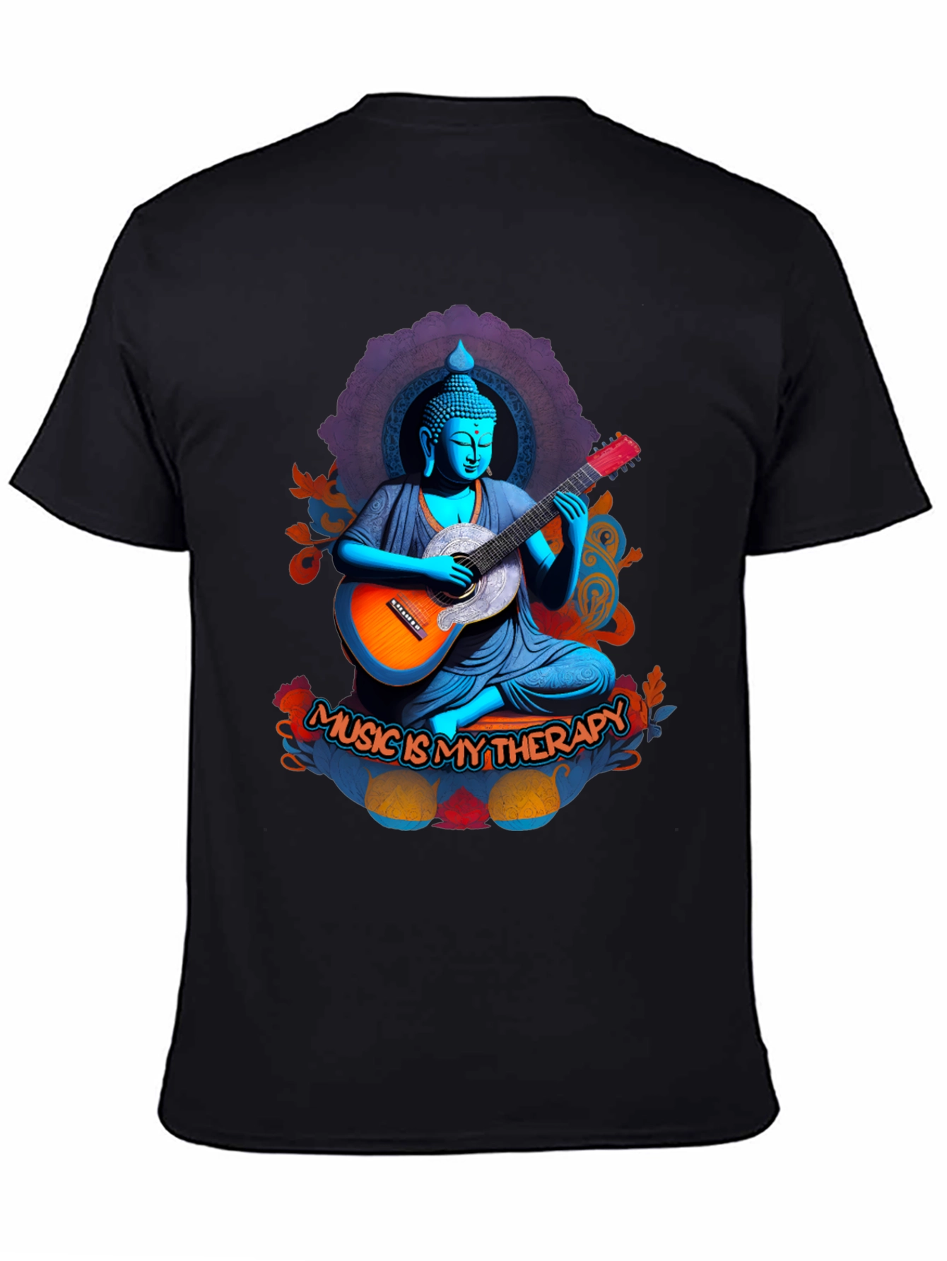 Buddha Music Therapy Graphic Tee