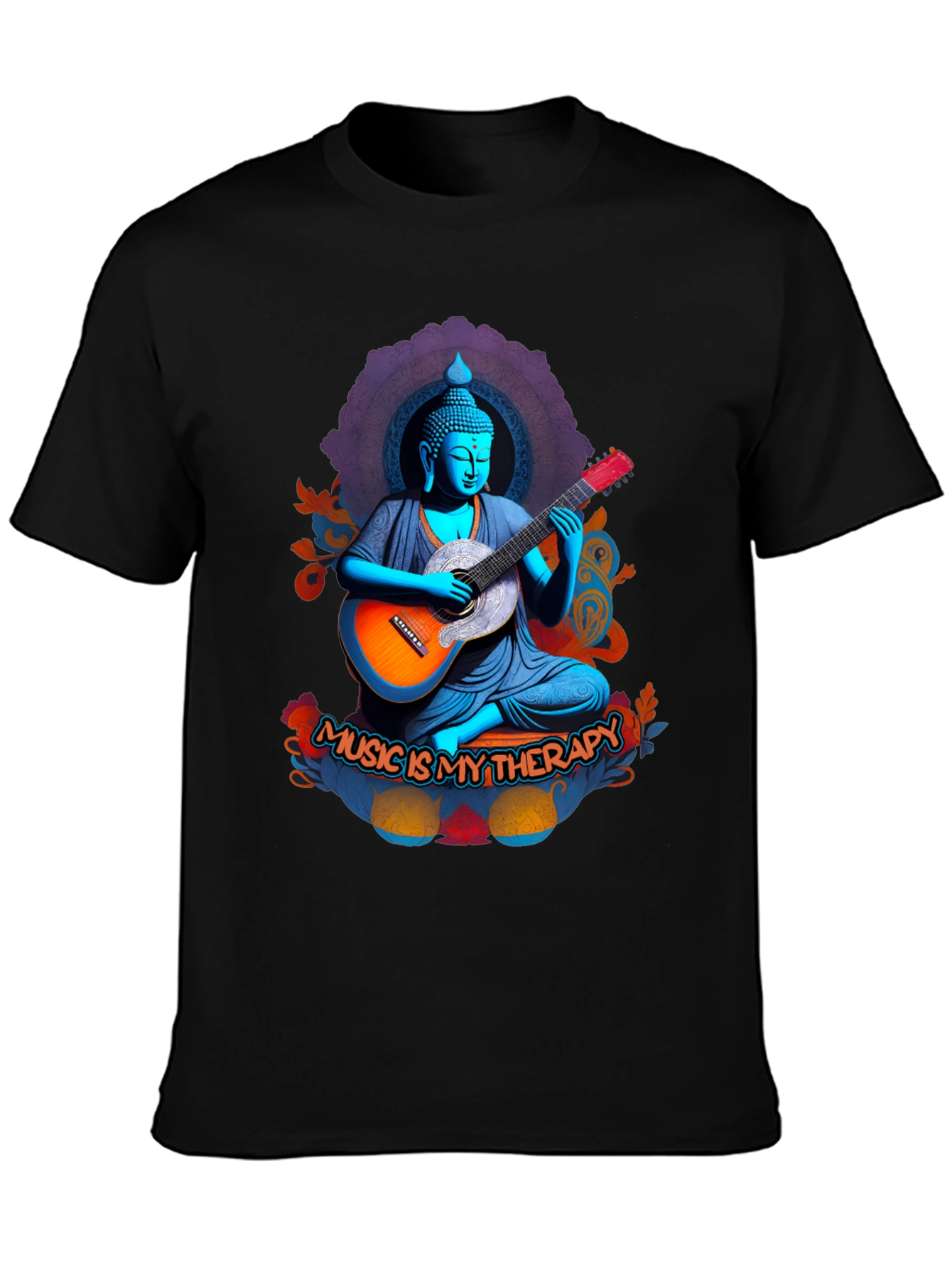 Buddha Music Therapy Graphic Tee