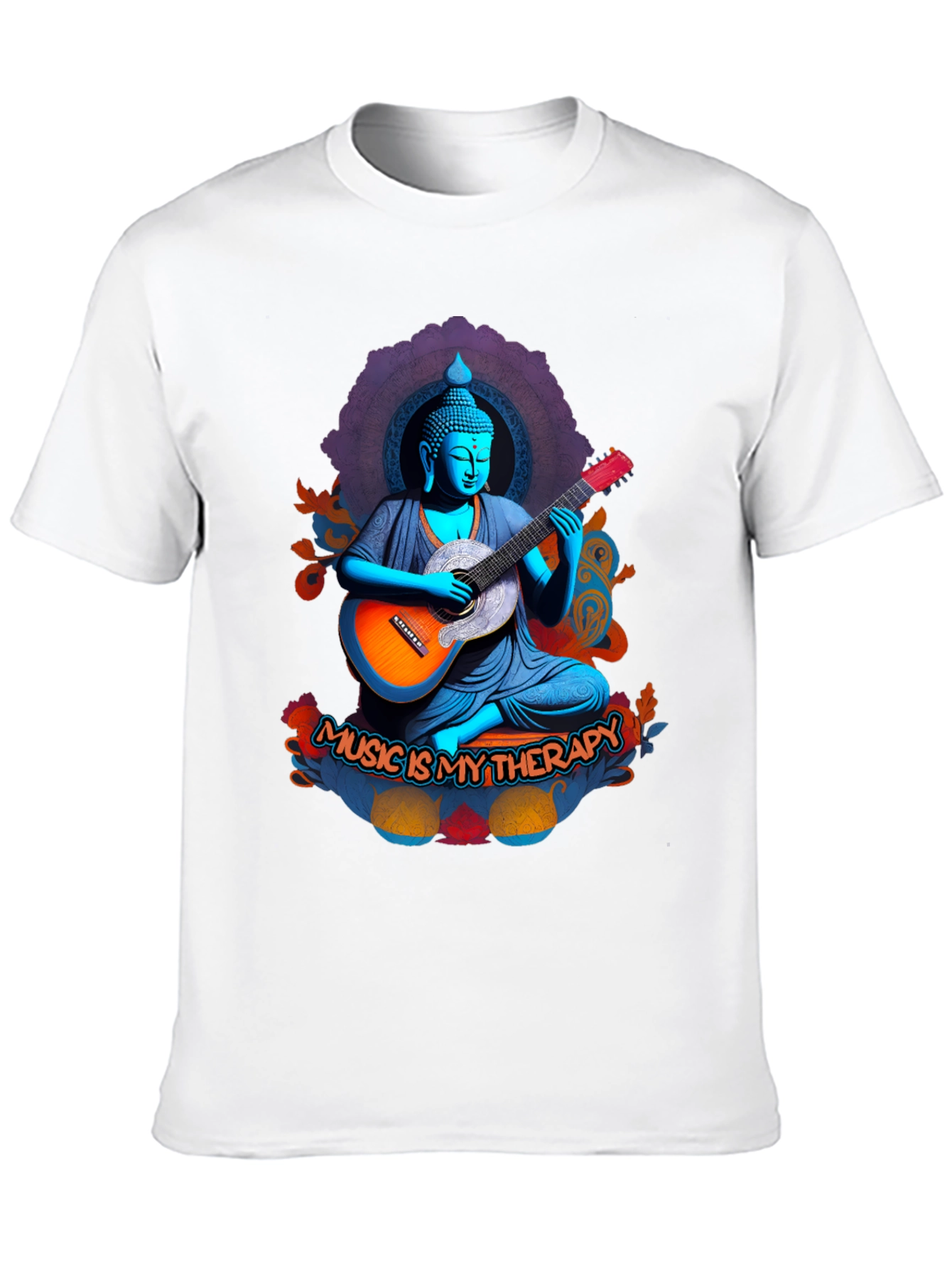 Buddha Music Therapy Graphic Tee