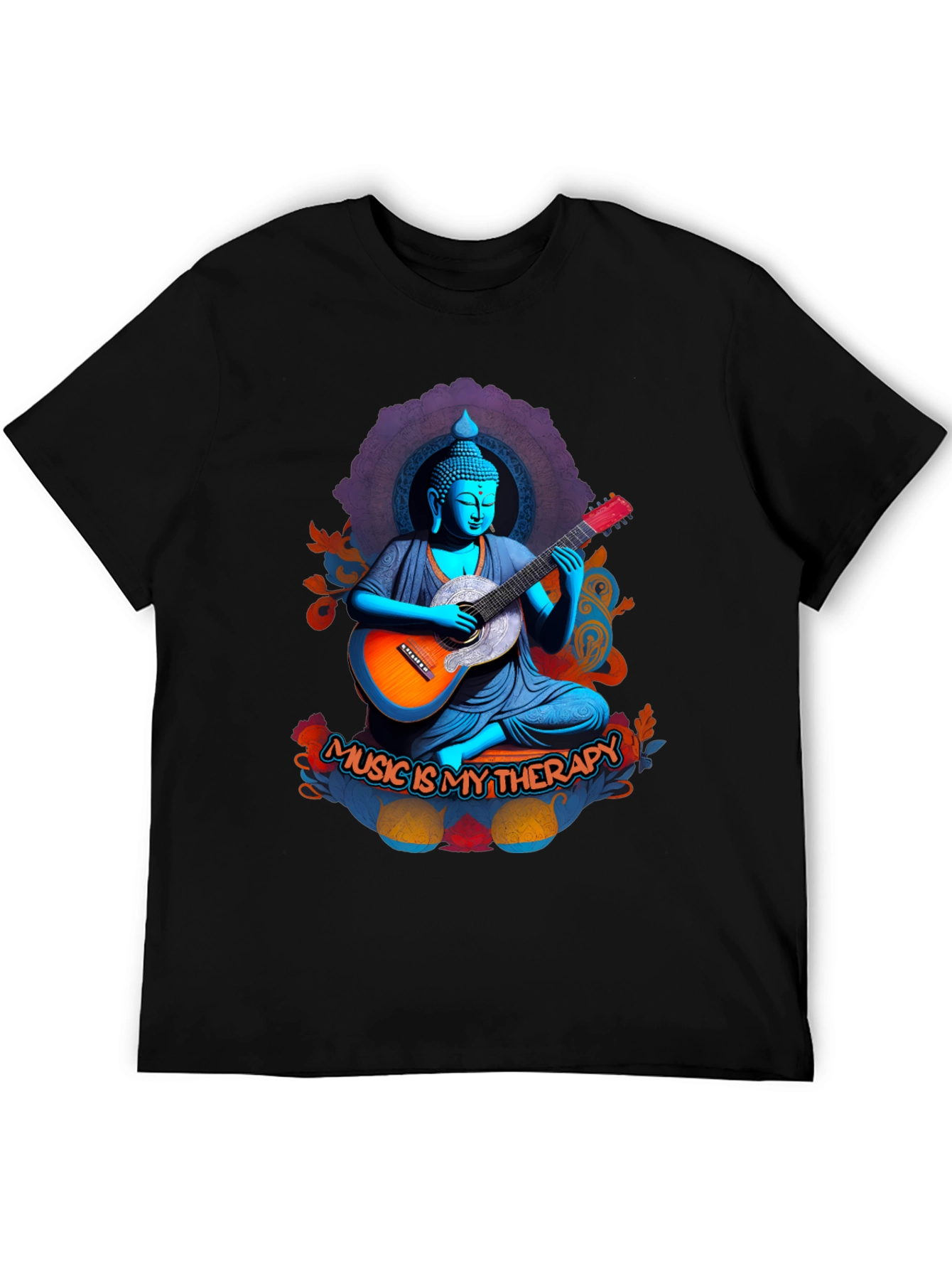 Buddha Music Therapy Graphic Tee