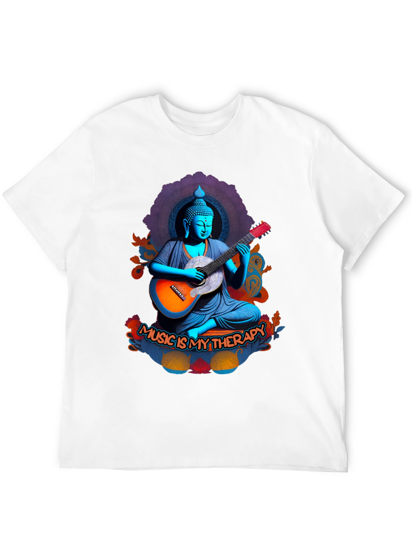 Buddha Music Therapy Graphic Tee