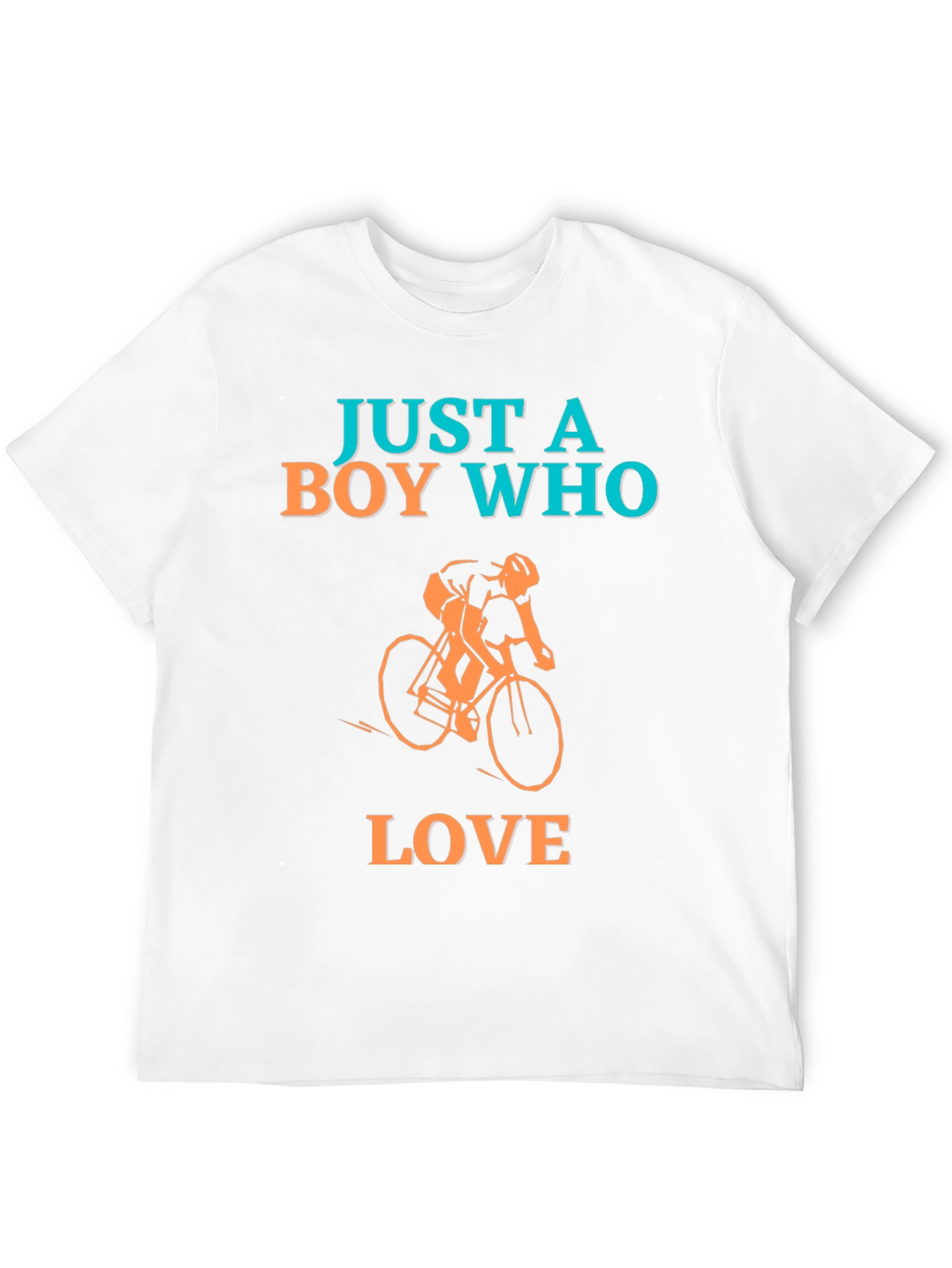 Boy Who Loves Cycling Graphic T-Shirt