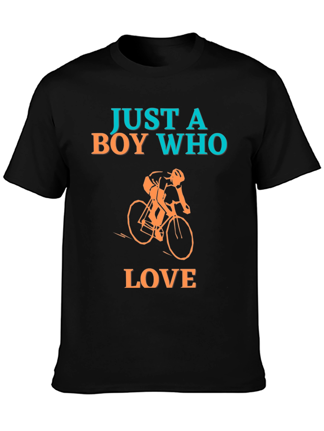 Boy Who Loves Cycling Graphic T-Shirt