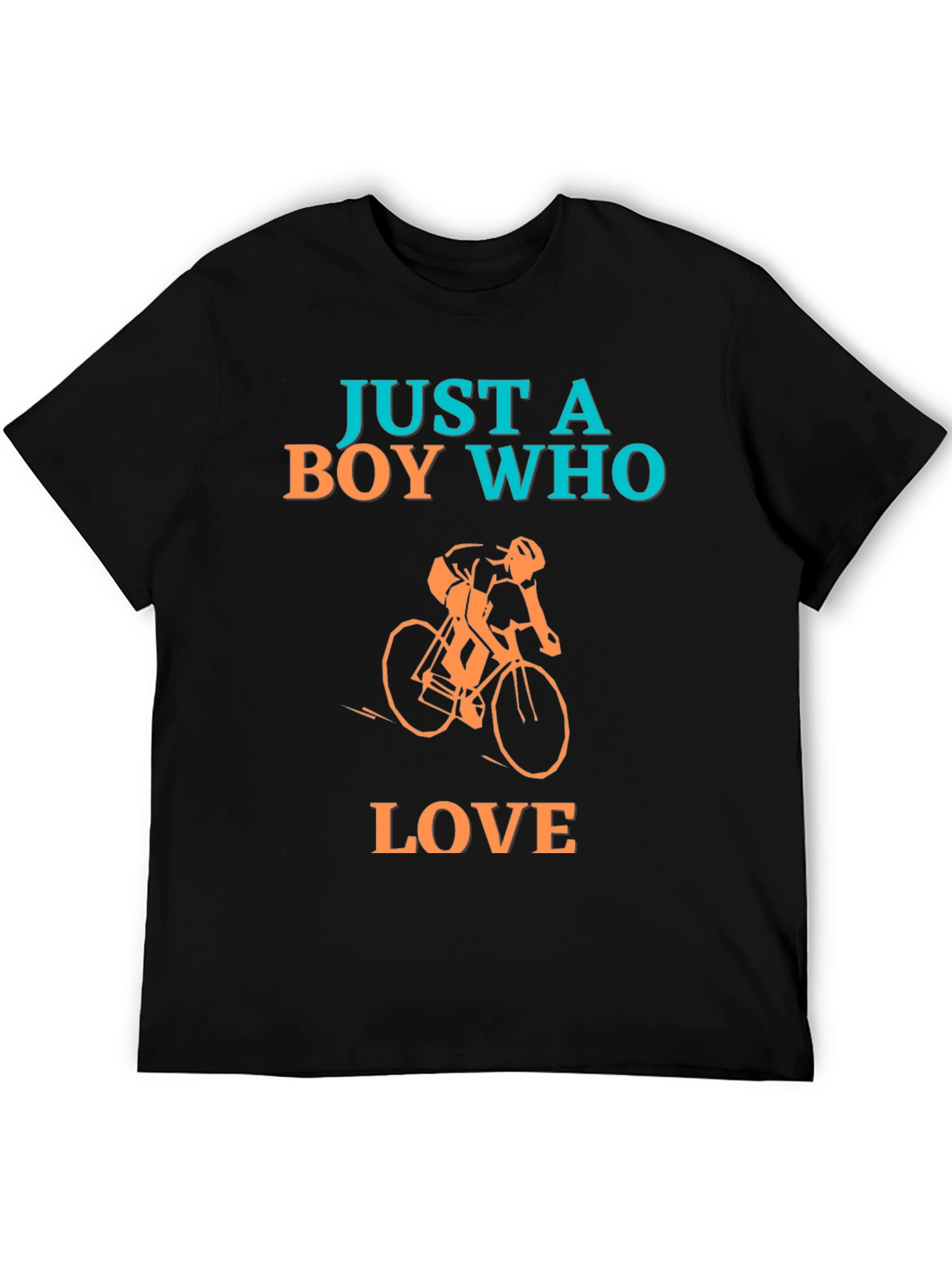 Boy Who Loves Cycling Graphic T-Shirt