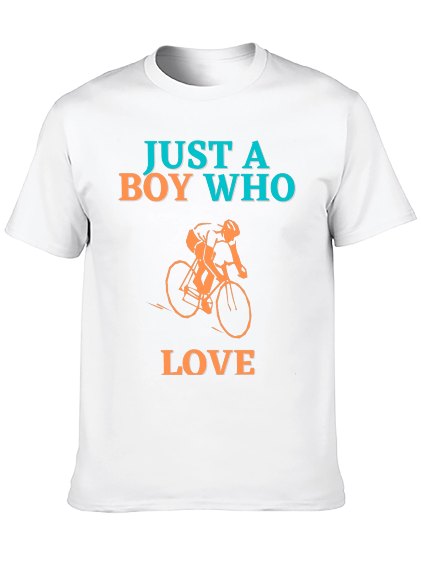 Boy Who Loves Cycling Graphic T-Shirt