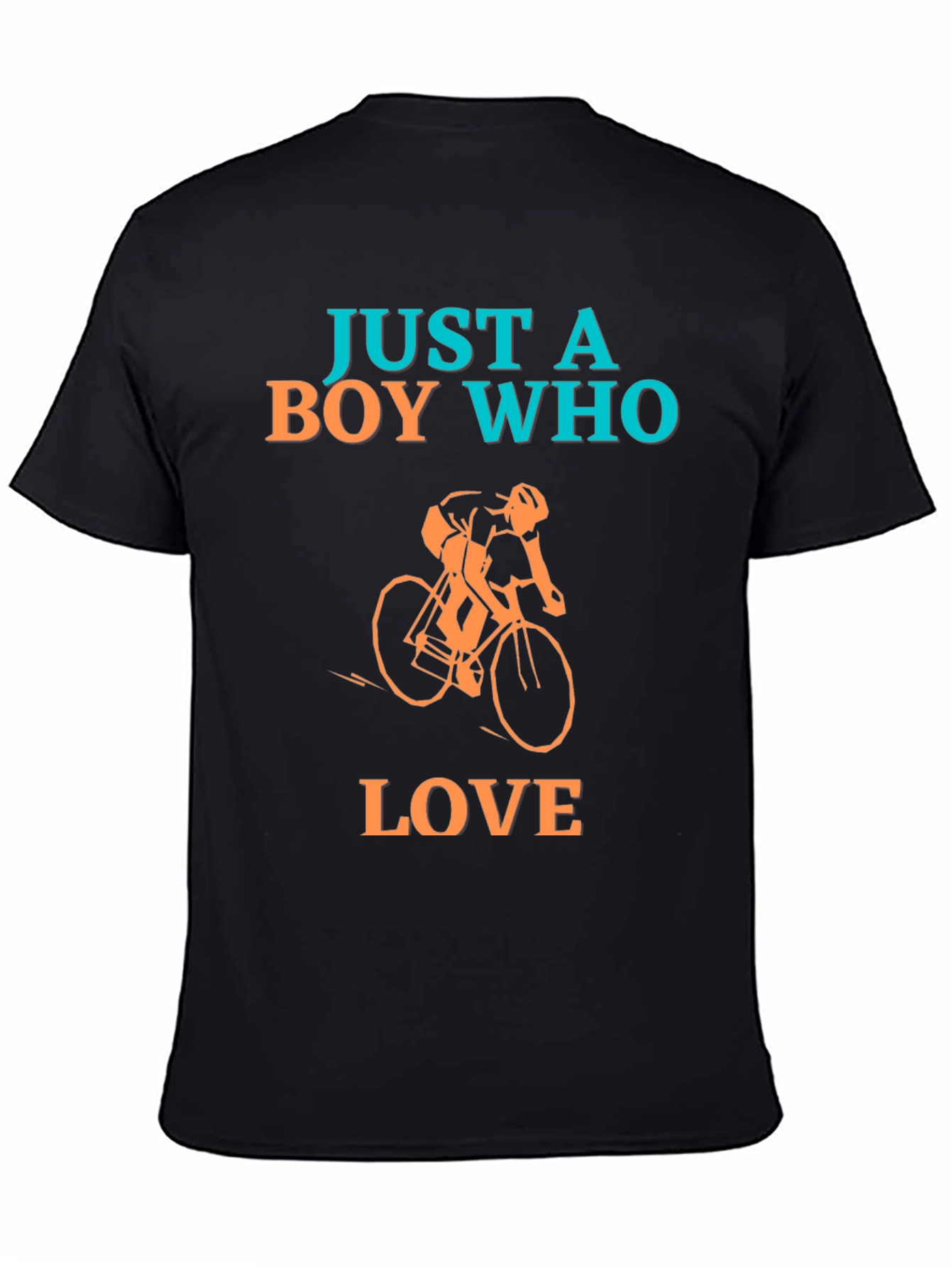 Boy Who Loves Cycling Graphic T-Shirt