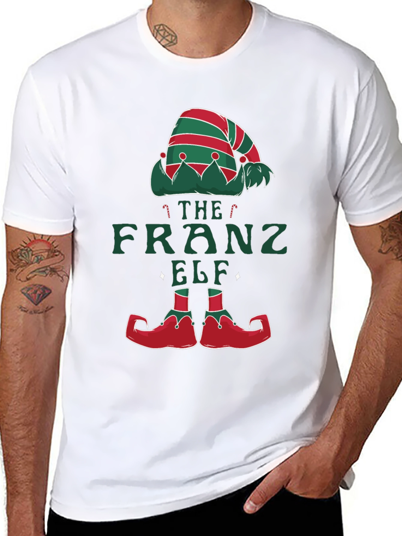 The Franz Elf T-Shirt Holiday Festive Tee