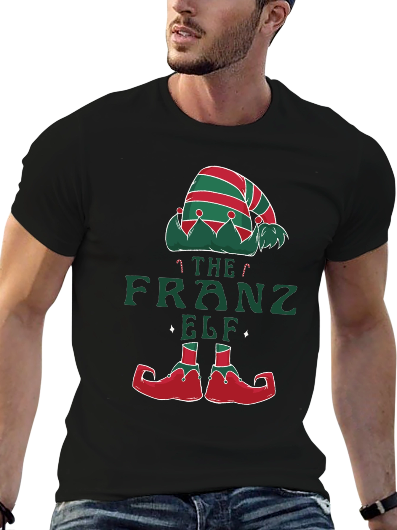 The Franz Elf T-Shirt Holiday Festive Tee