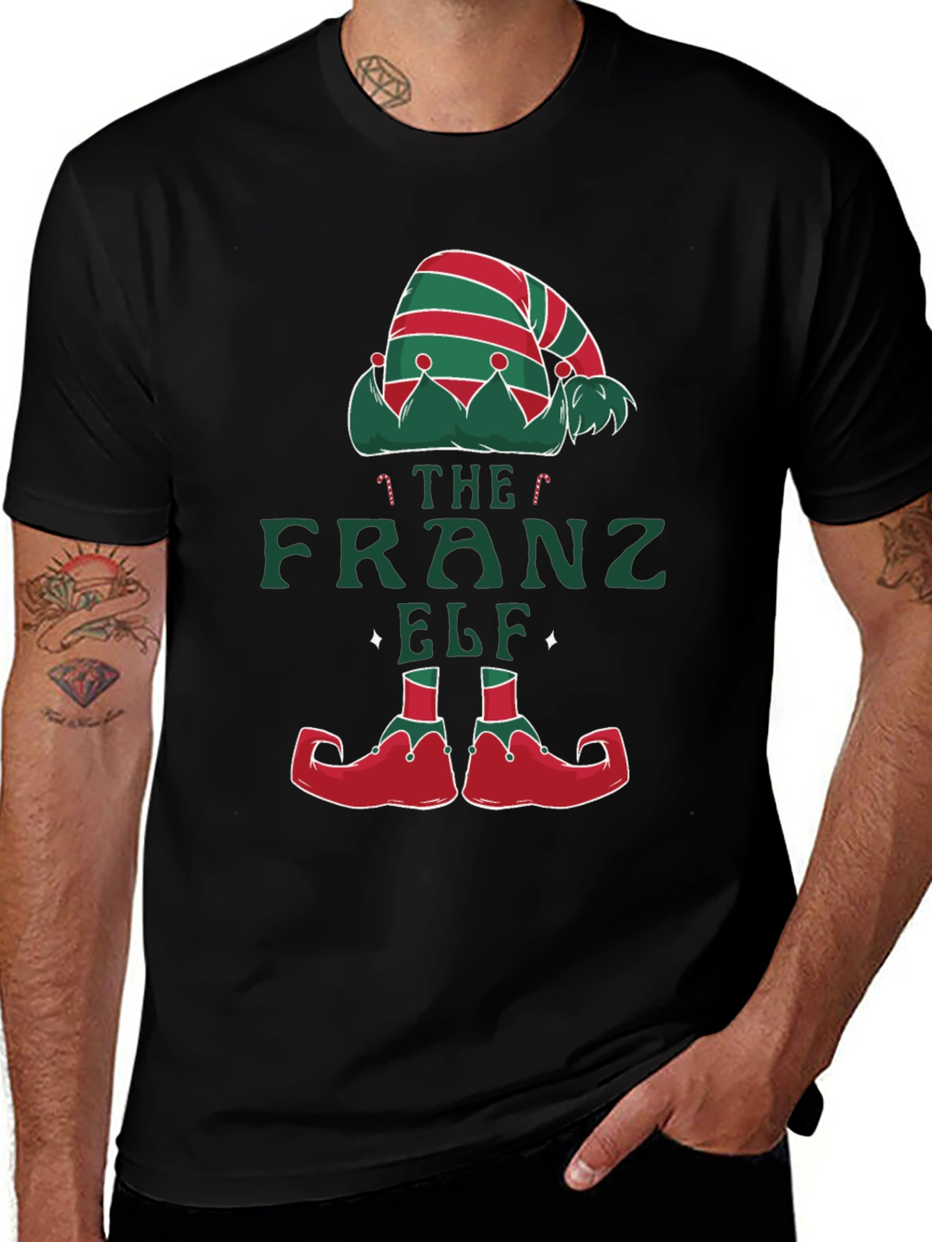 The Franz Elf T-Shirt Holiday Festive Tee