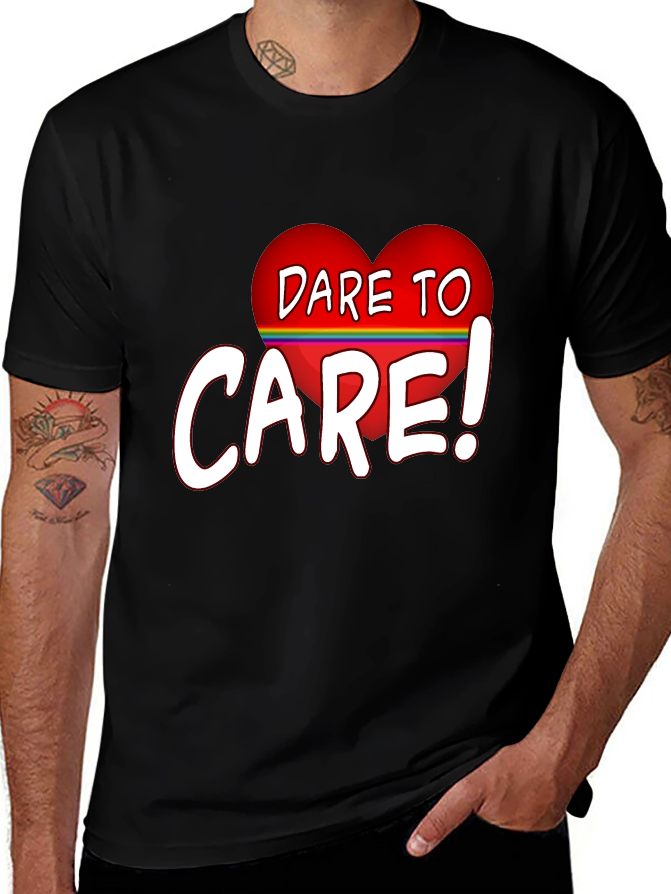 Dare To Care Heart T-Shirt