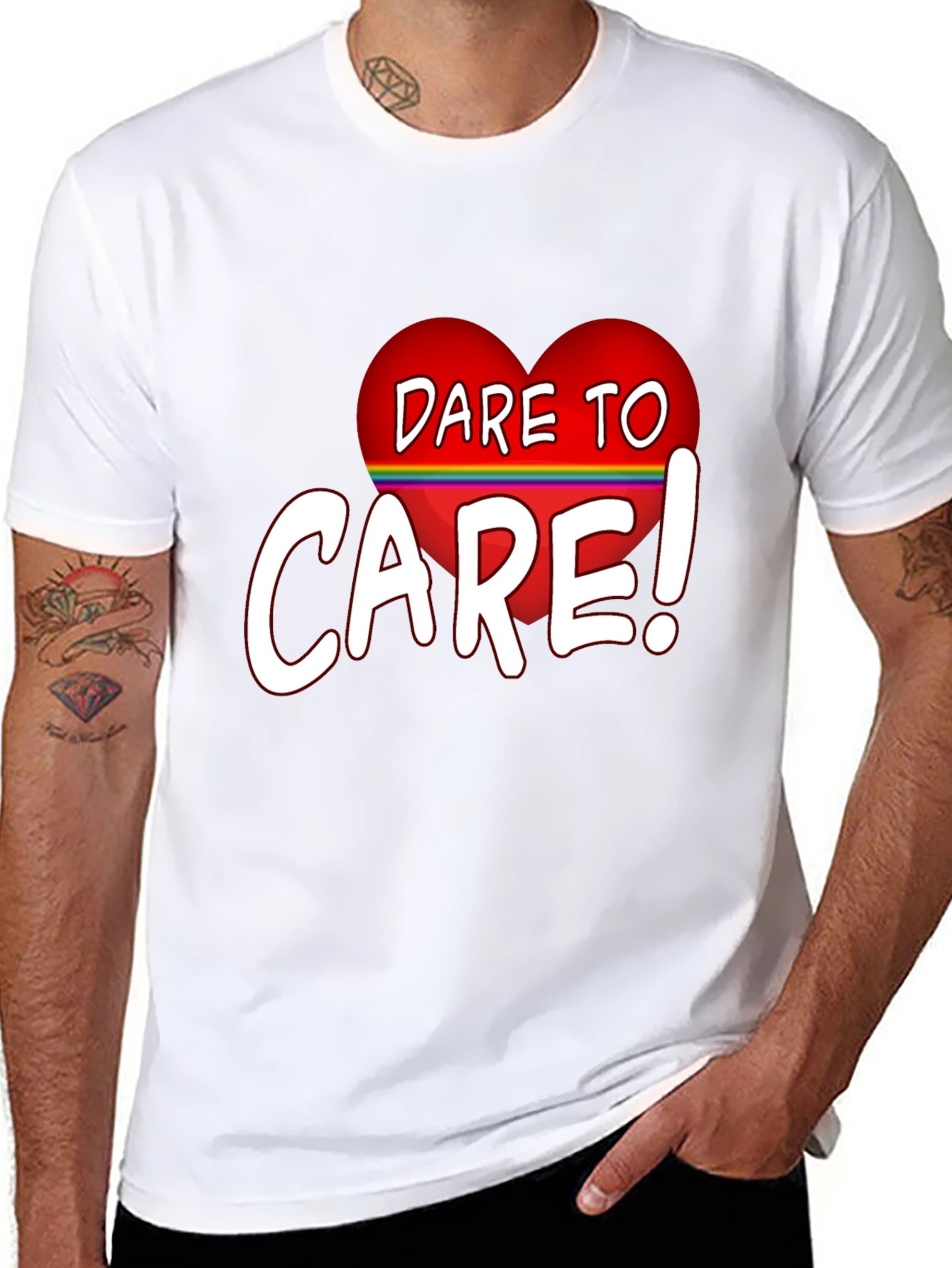 Dare To Care Heart T-Shirt