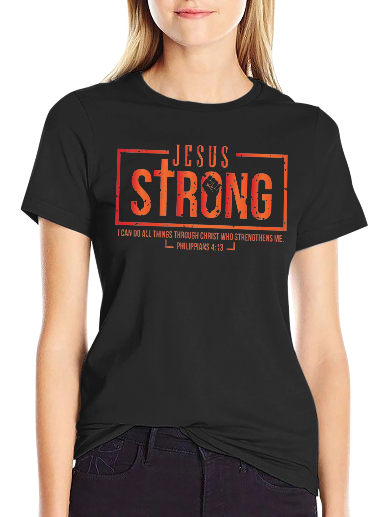 Jesus Strong Graphic T-Shirt - Christian Apparel