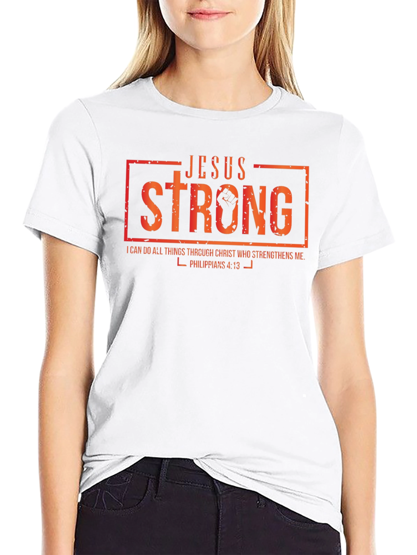 Jesus Strong Graphic T-Shirt - Christian Apparel
