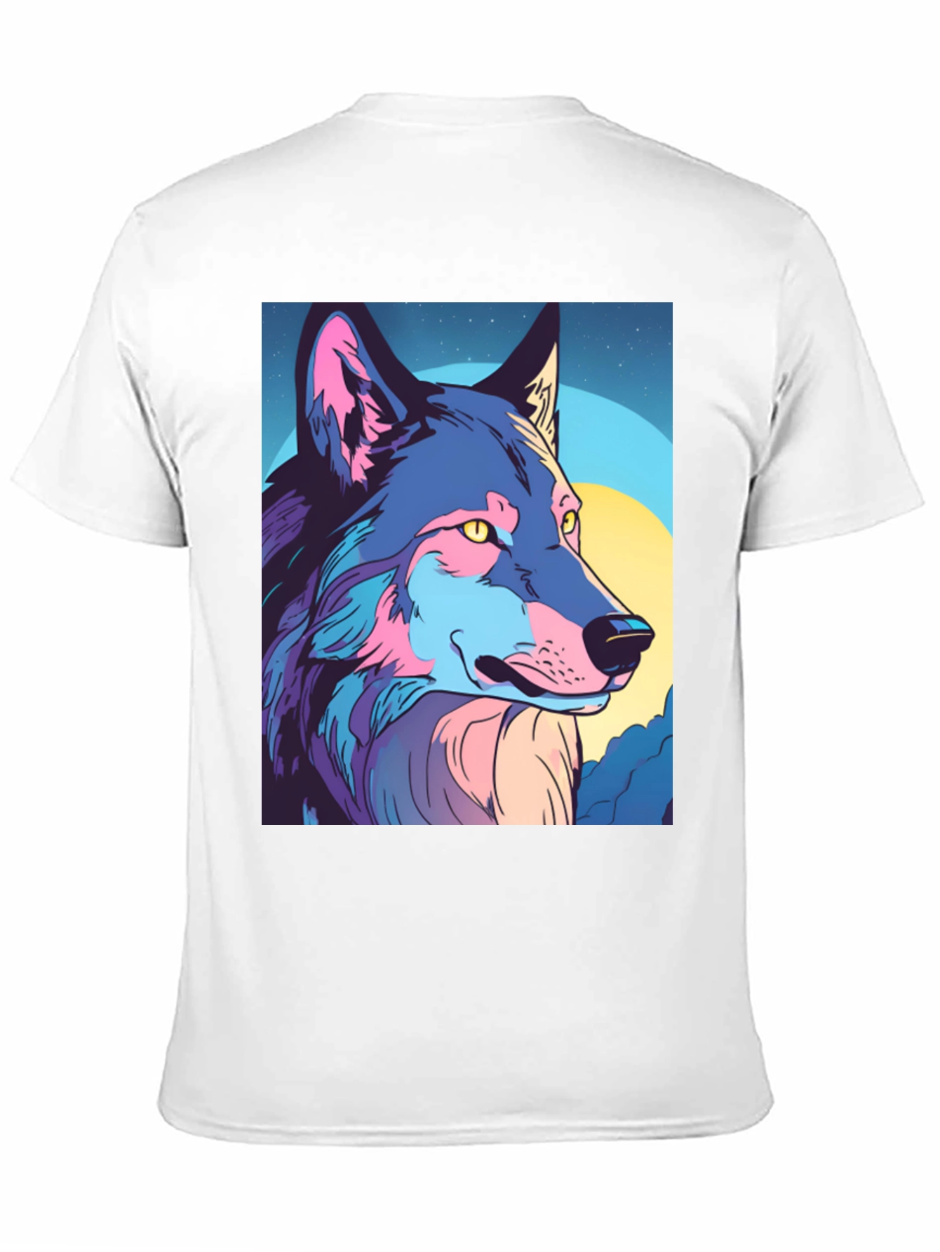 Wolf Graphic Tee - Stylish Mens Black T-Shirt