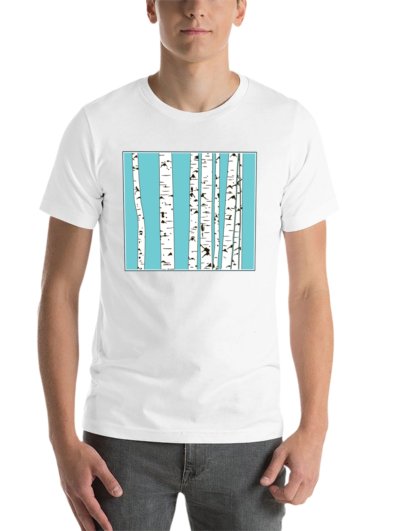 Birch Trees Graphic T-Shirt - Nature Inspired Tee