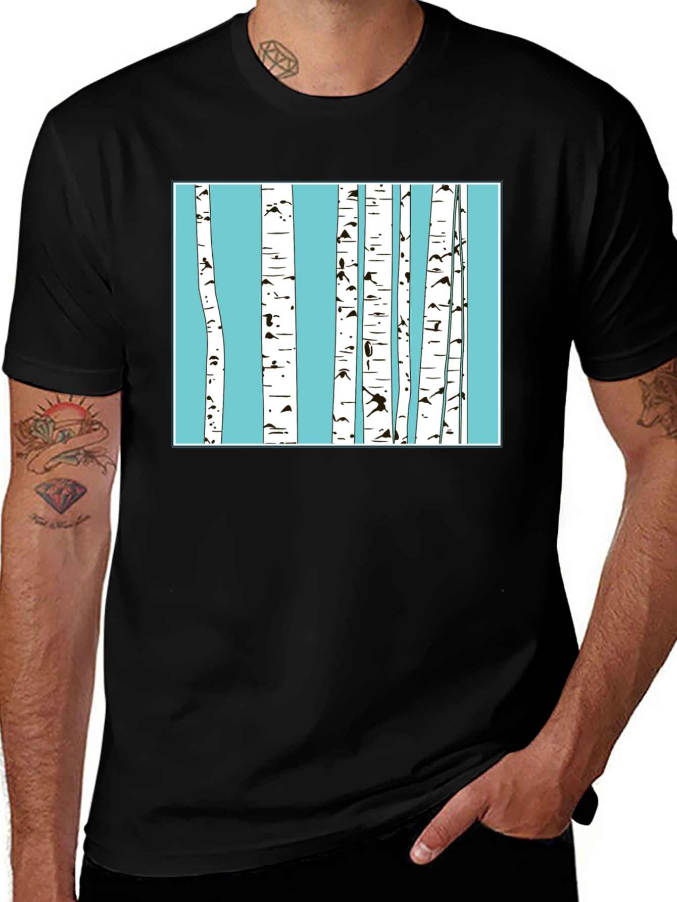 Birch Trees Graphic T-Shirt - Nature Inspired Tee
