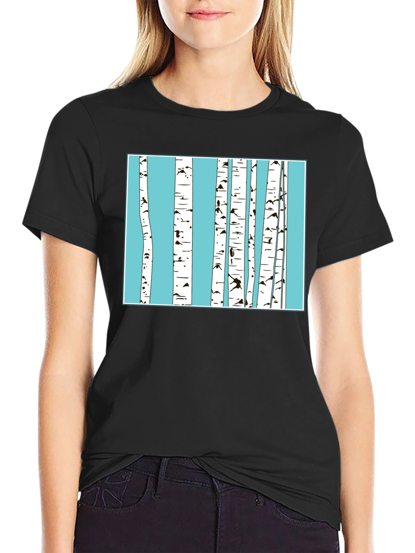 Birch Trees Graphic T-Shirt - Nature Inspired Tee
