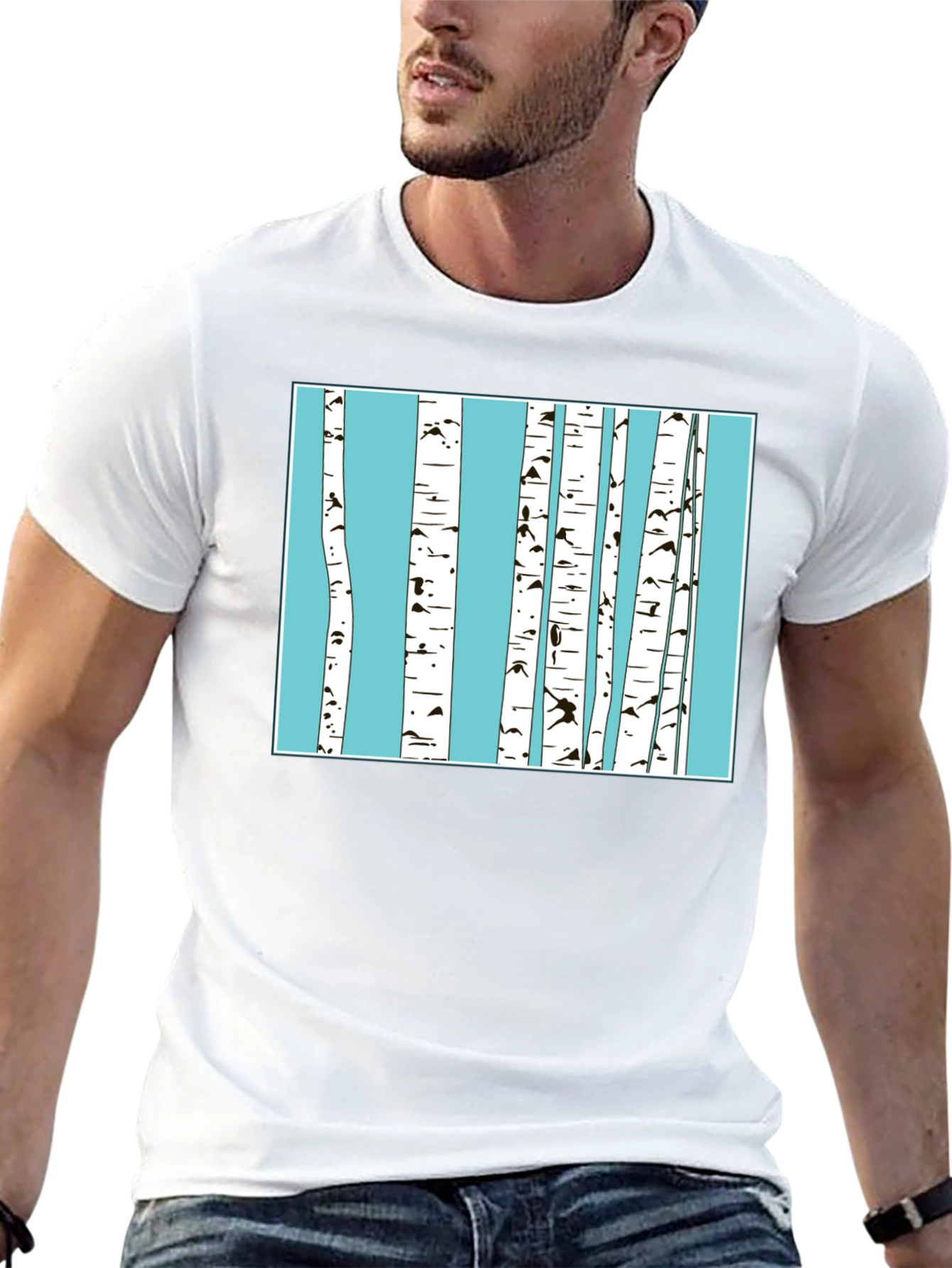 Birch Trees Graphic T-Shirt - Nature Inspired Tee