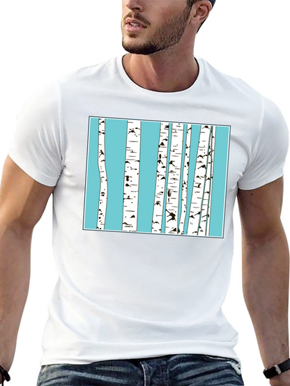 Birch Trees Graphic T-Shirt - Nature Inspired Tee