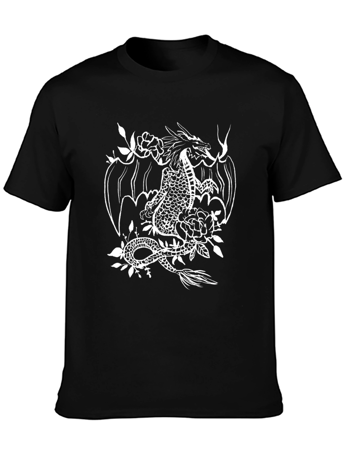 Dragon Graphic T-Shirt - Black