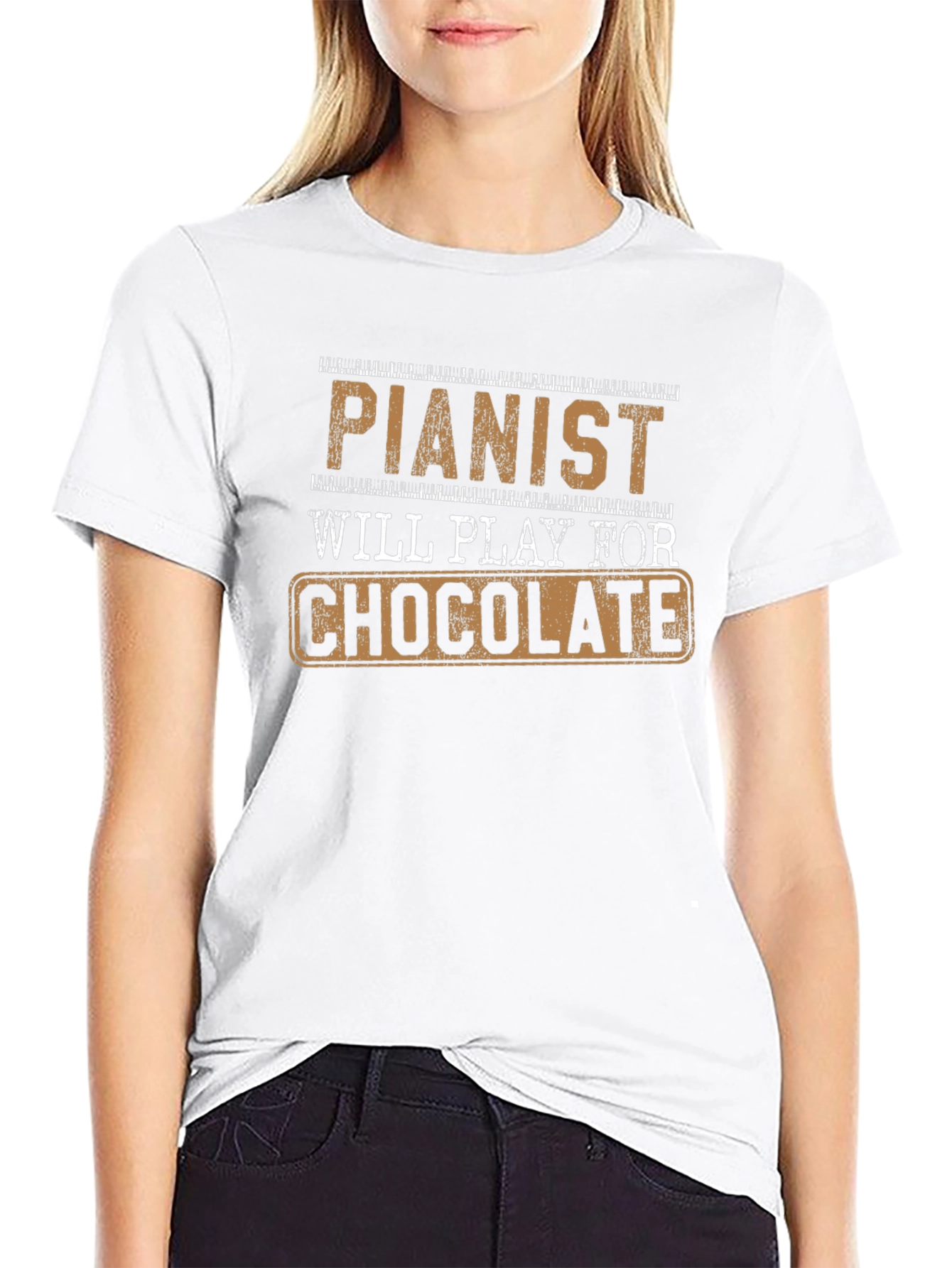 Pianist Will Play For Chocolate Novelty T-Shirt