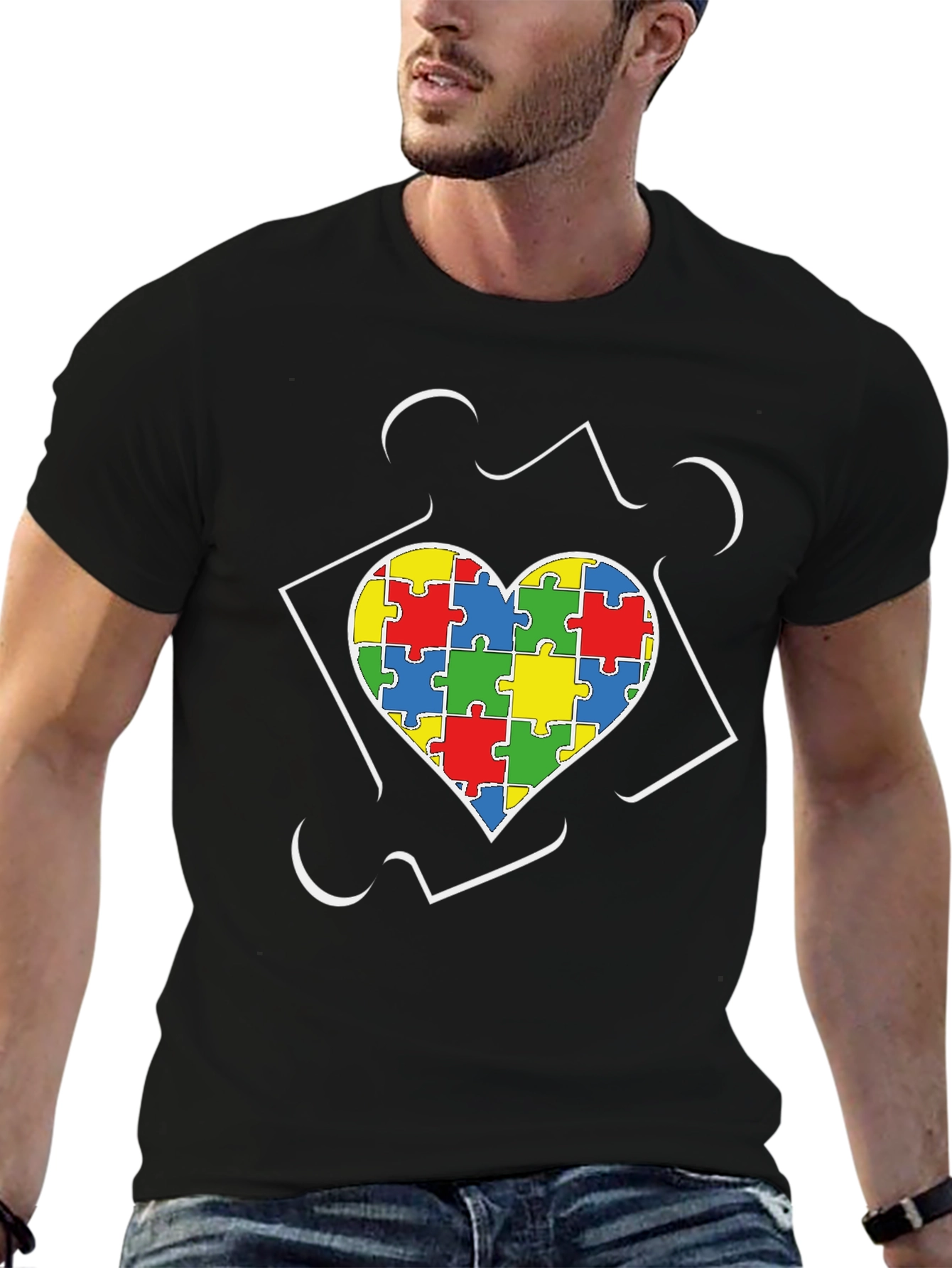 Autism Awareness Puzzle Heart T-Shirt